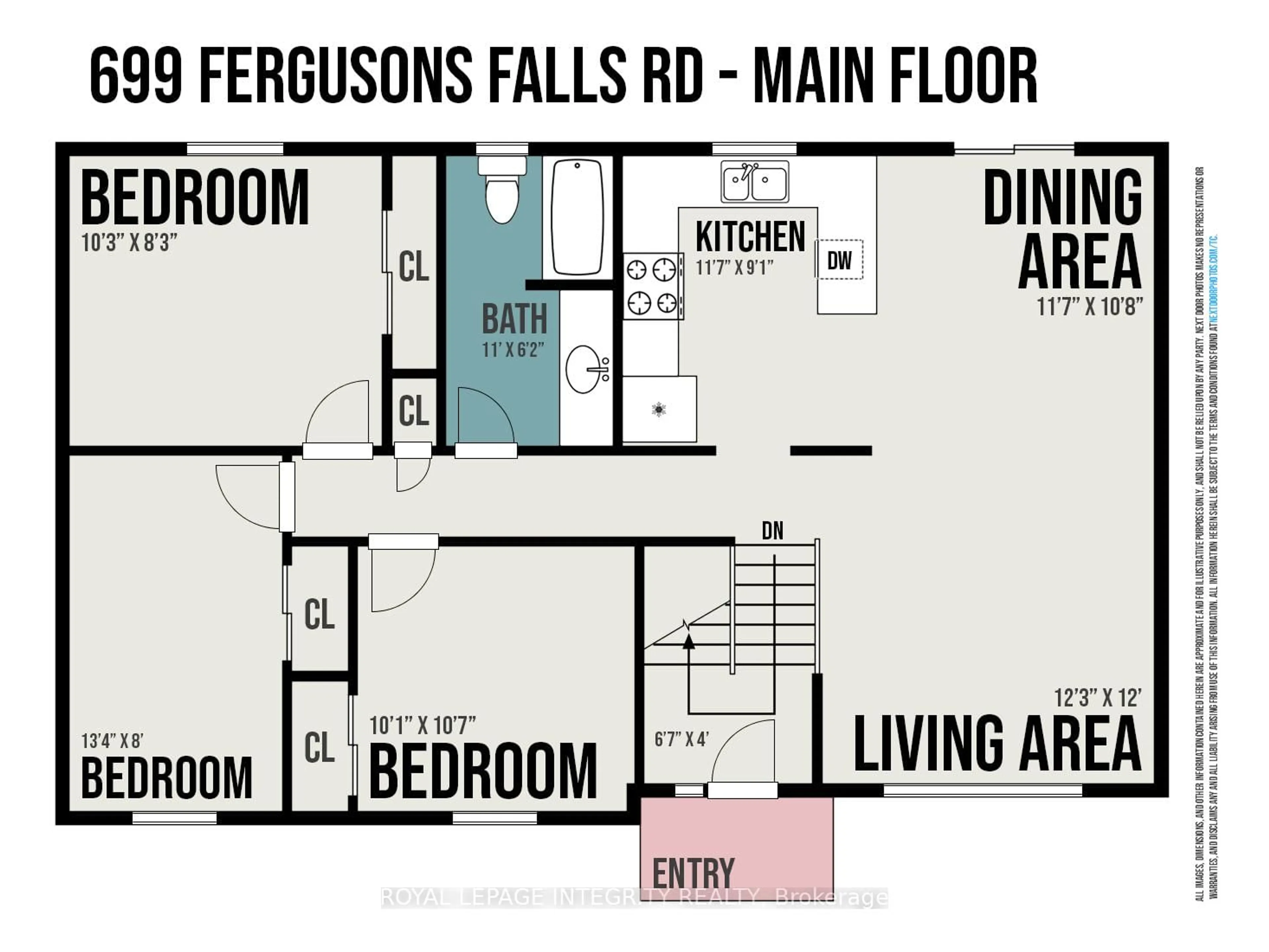Floor plan for 699 Ferguson Falls Rd, Carleton Place Ontario K7C 3P1