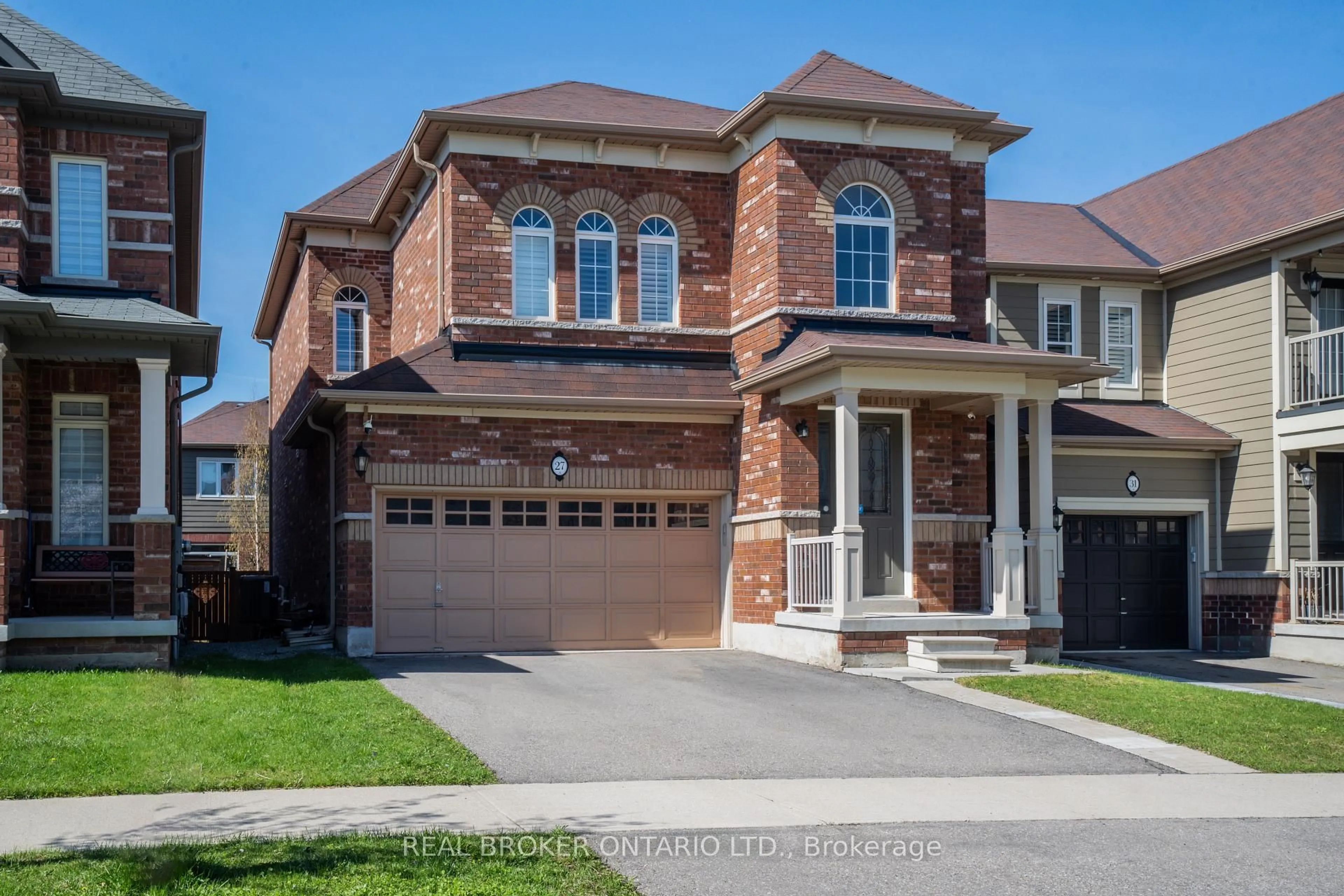 Home with brick exterior material, street for 27 Fingland Cres, Hamilton Ontario L8B 0S8
