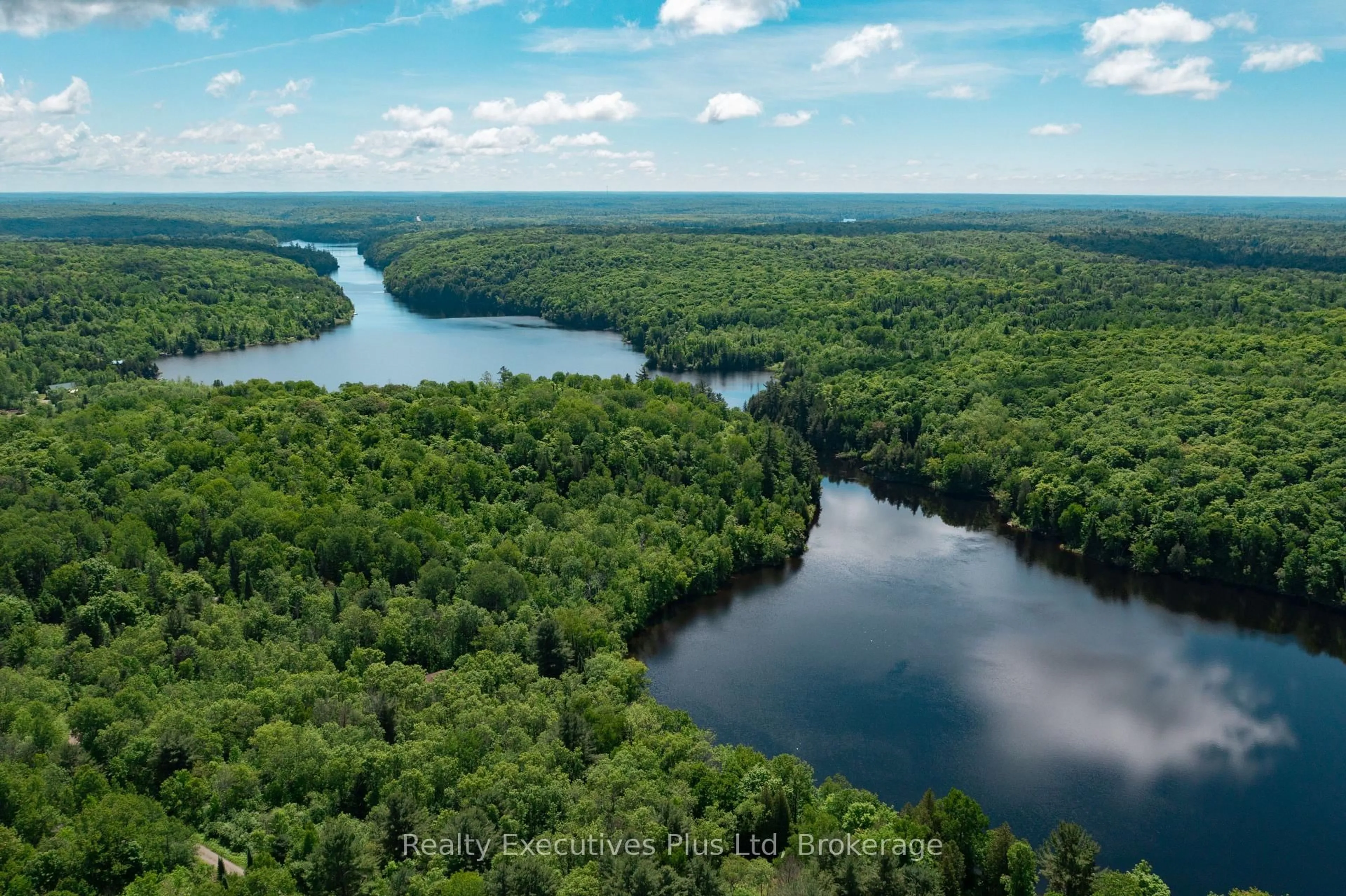A pic from outside/outdoor area/front of a property/back of a property/a pic from drone, water/lake/river/ocean view for 85 ladds Rd, Whitestone Ontario P0A 1G0