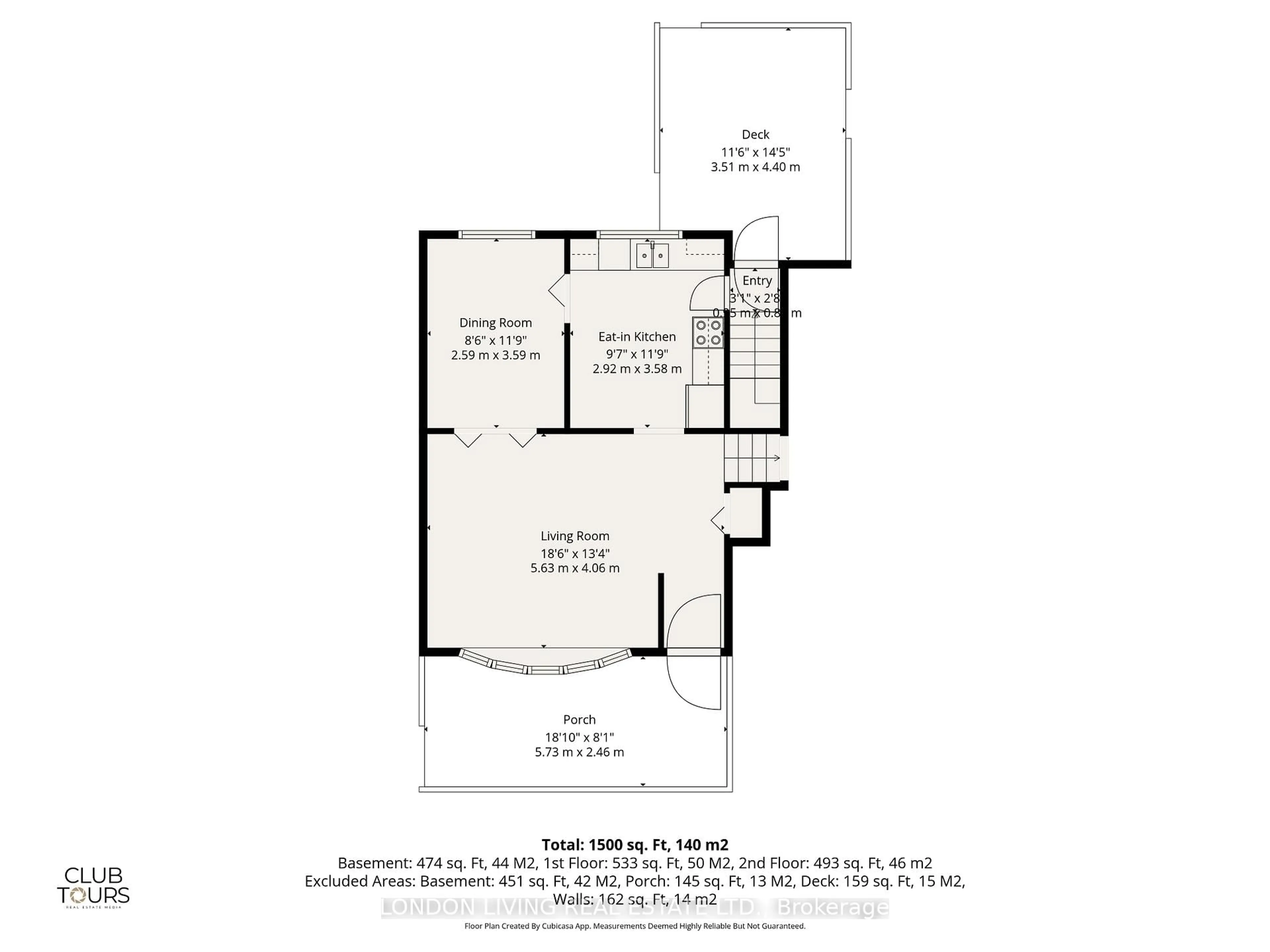 Floor plan for 965 Osgoode Dr, London South Ontario N6E 1C9