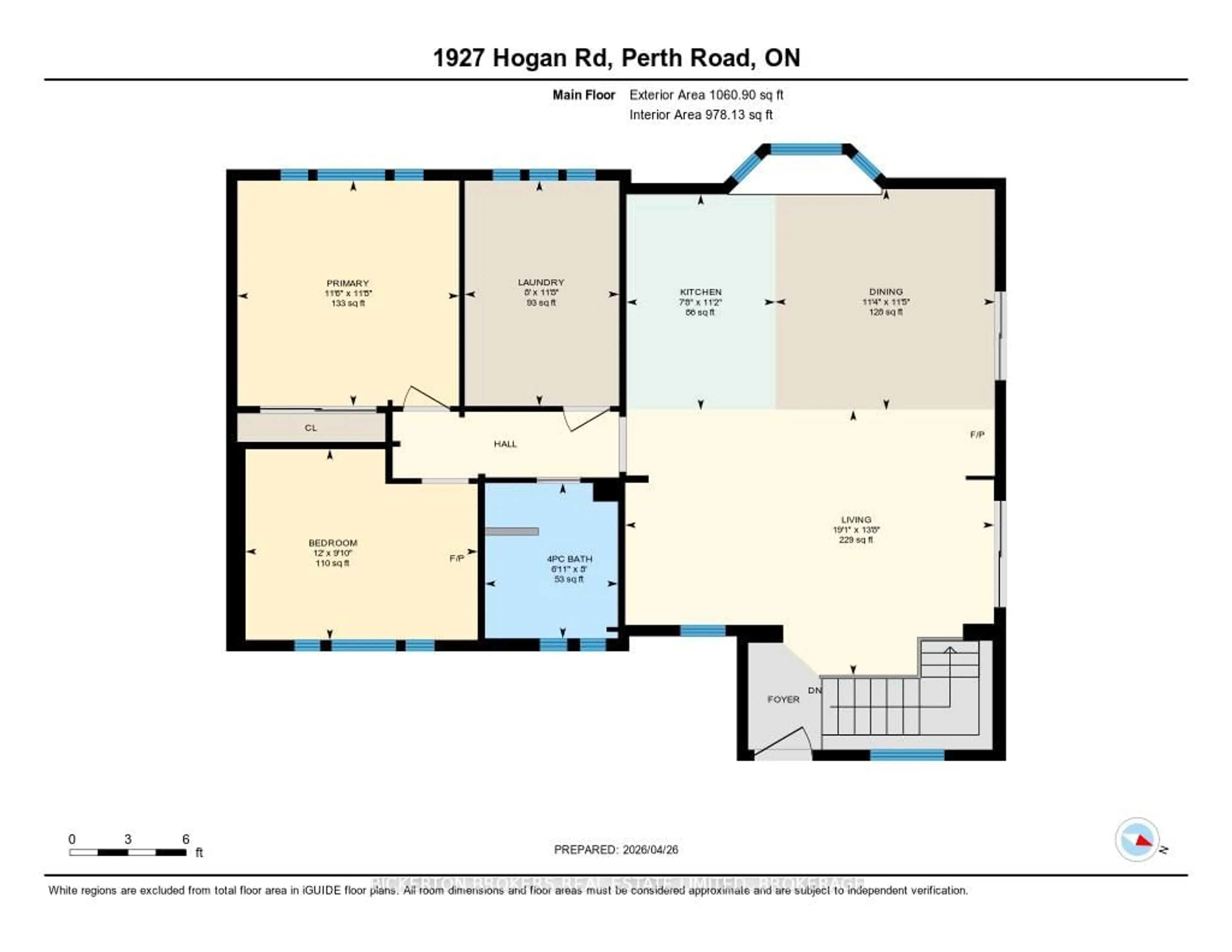 Floor plan for 1927 Hogan Rd, Perth Road Ontario K0H 2L0