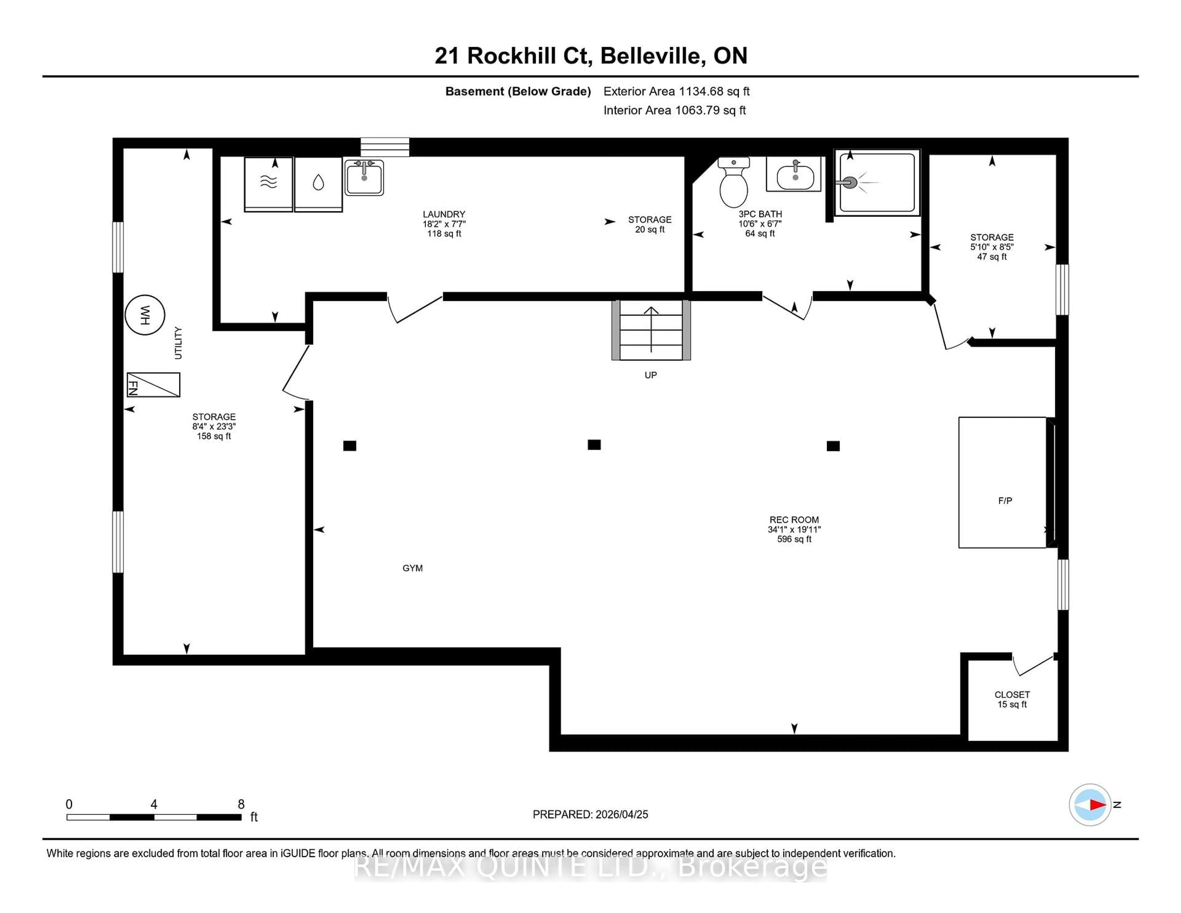 Floor plan for 21 Rockhill Crt, Quinte West Ontario K8R 1G2