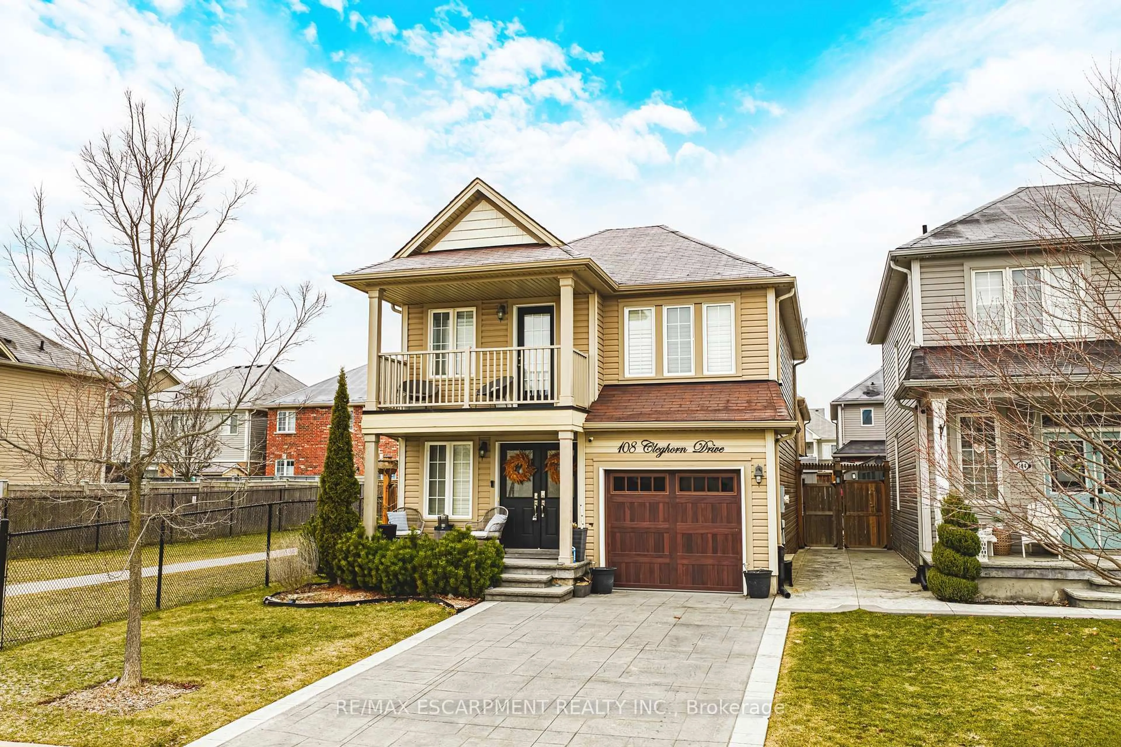 Home with brick exterior material, street for 108 CLEGHORN Dr, Hamilton Ontario L0R 1C0