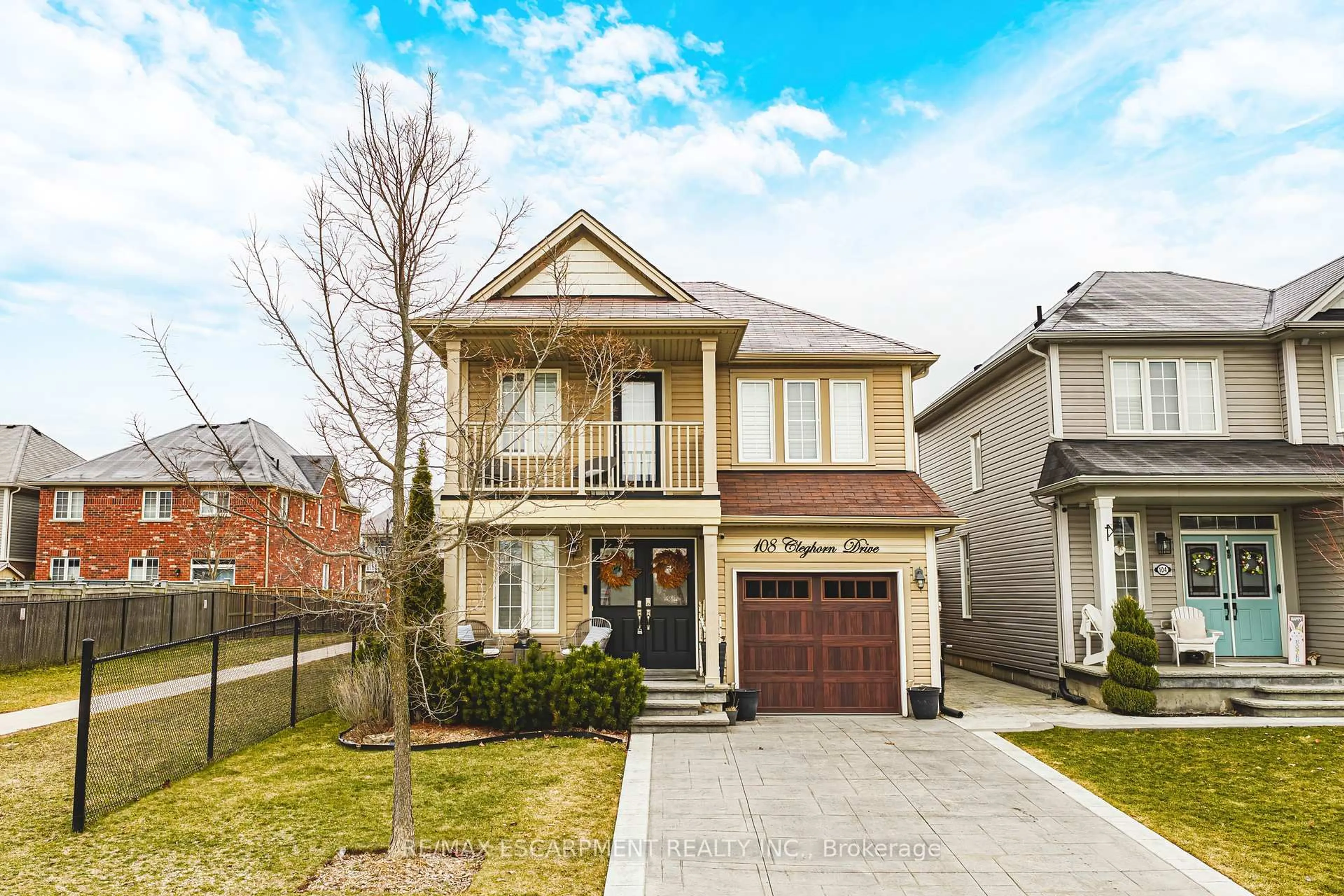 Home with brick exterior material, street for 108 CLEGHORN Dr, Hamilton Ontario L0R 1C0