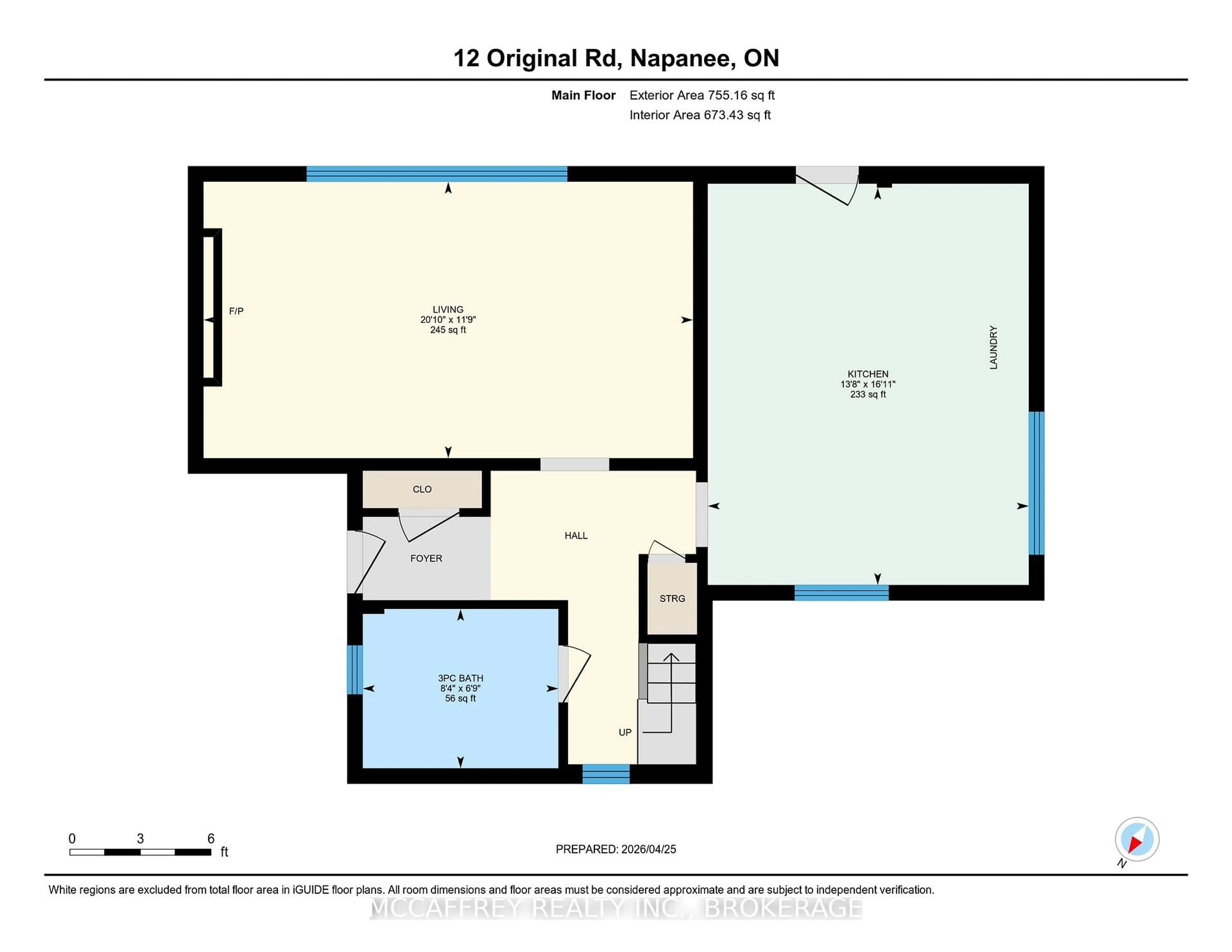 Floor plan for 12 Original Rd, Greater Napanee Ontario K7R 3C6