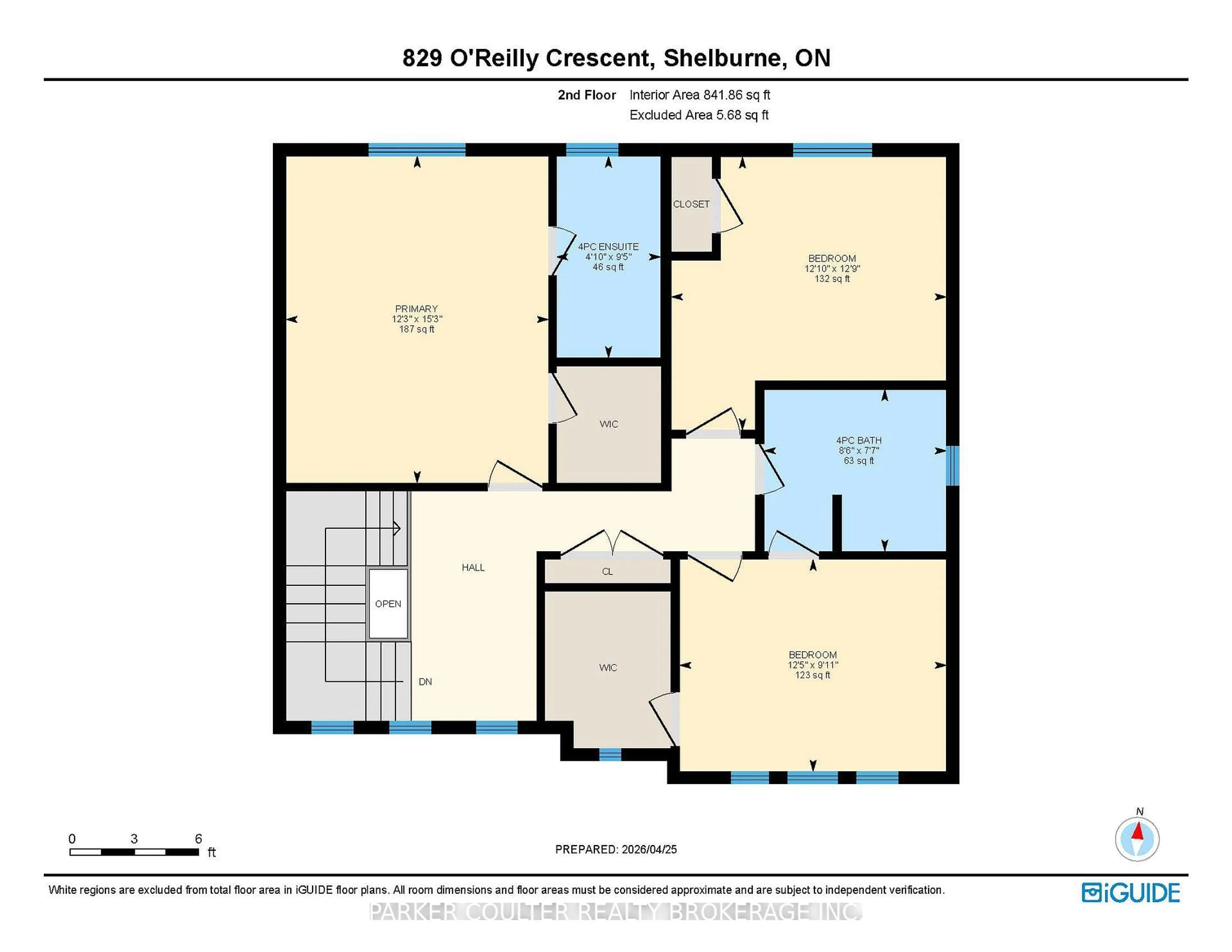 Floor plan for 829 O'Reilly Cres, Shelburne Ontario L0N 1S2