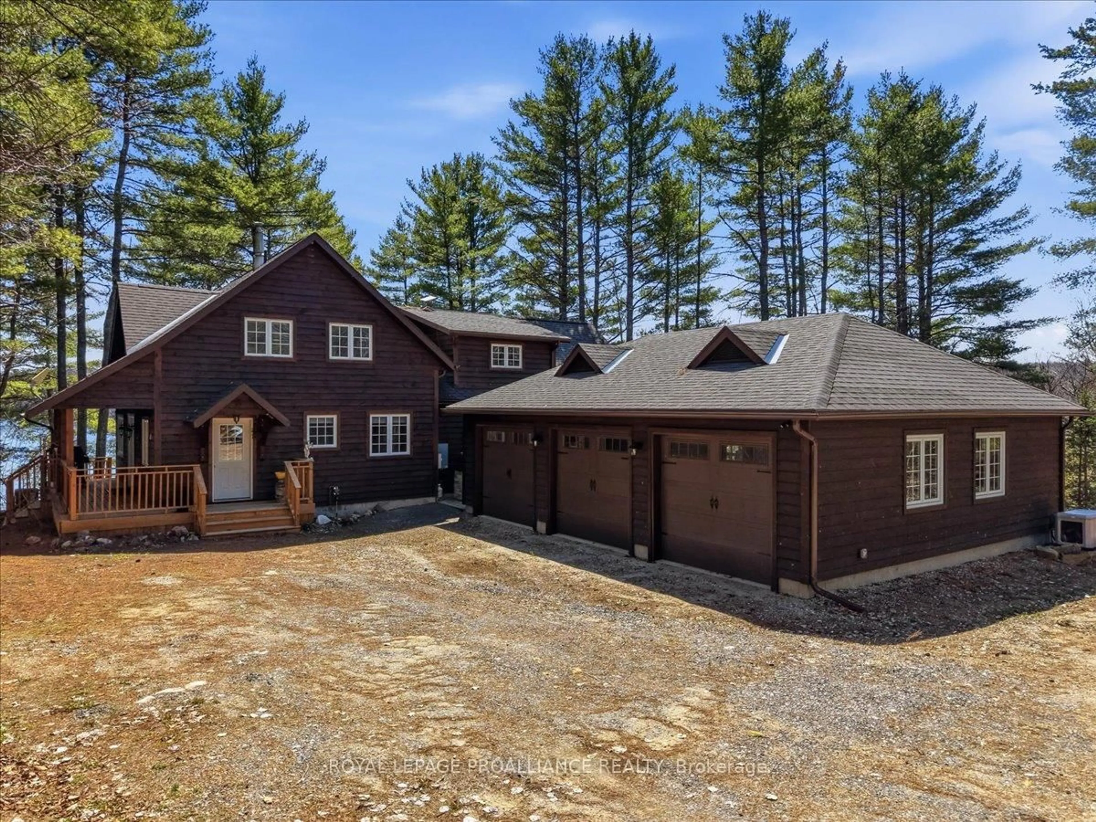 A pic from outside/outdoor area/front of a property/back of a property/a pic from drone, street for 1421 Turtle Lake Lane, Plevna Ontario K0H 2M0