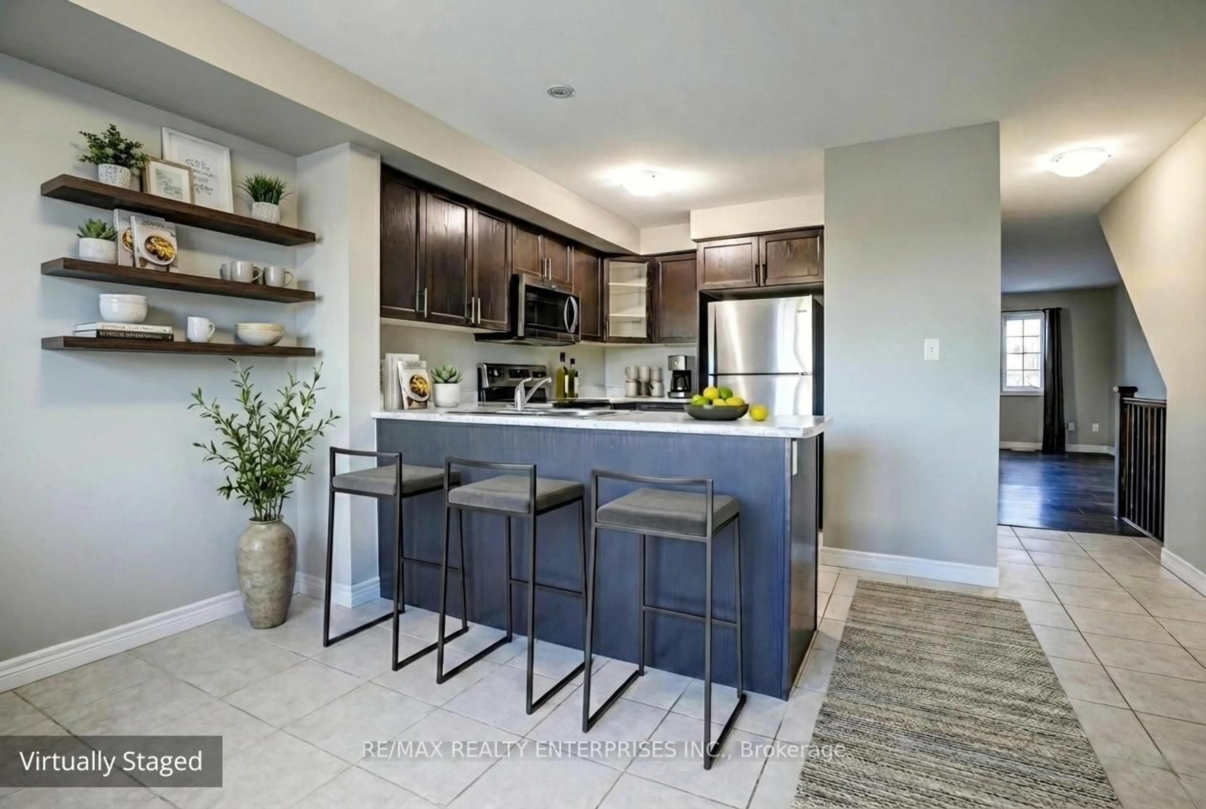 Open concept kitchen, ceramic/tile floor for 85 Mullin Dr #2B, Guelph Ontario N1E 0R4