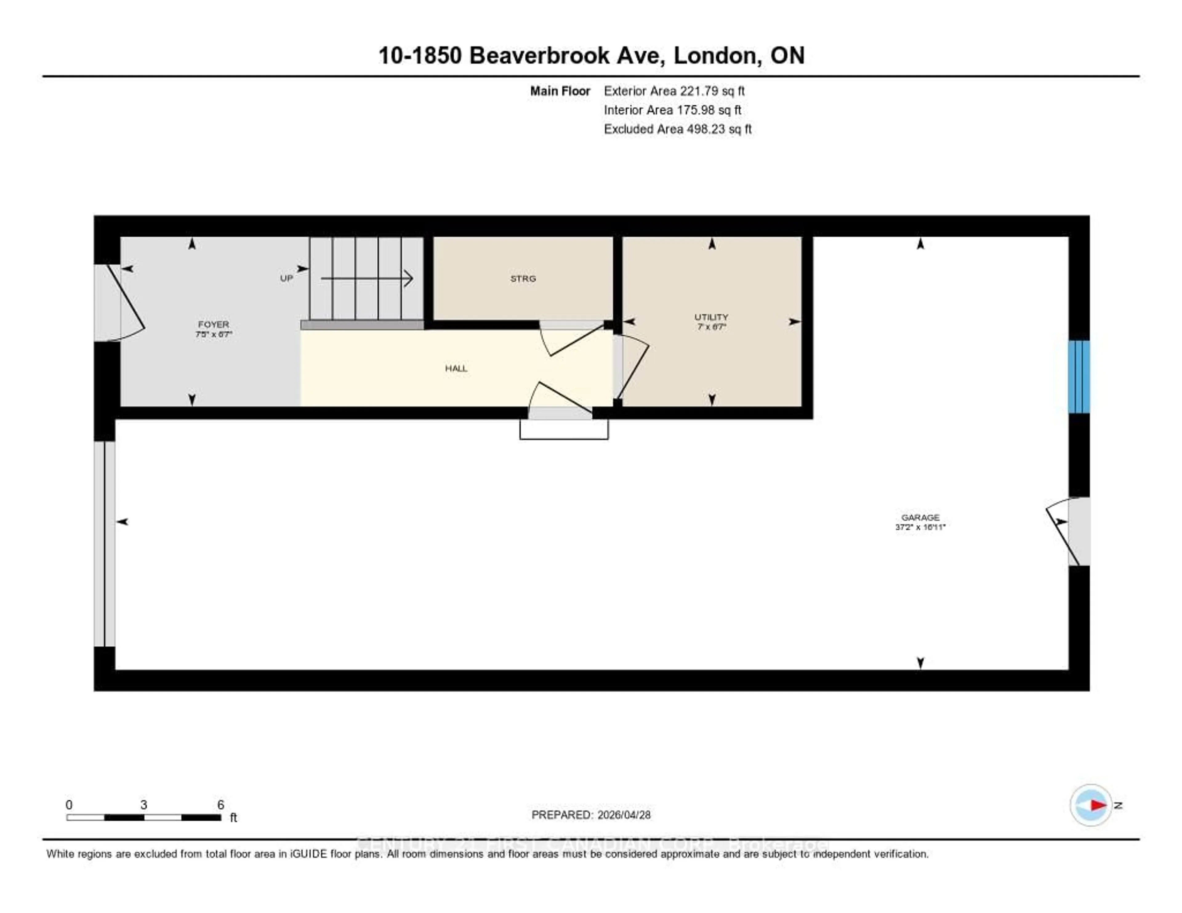 Floor plan for 1850 Beaverbrook Ave #10, London North Ontario N6H 0G7