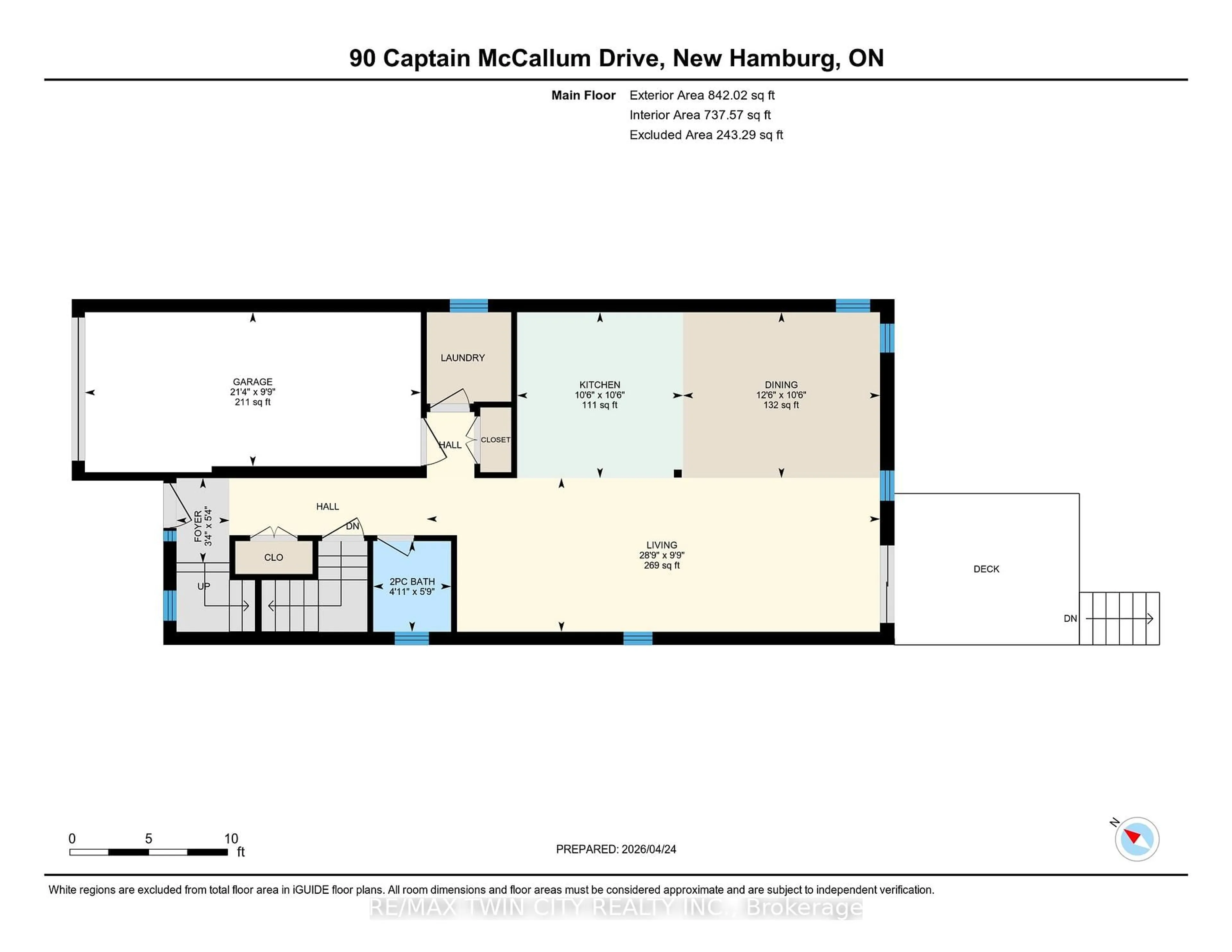 Floor plan for 90 Captain Mccallum Dr, Wilmot Ontario N3A 0B7
