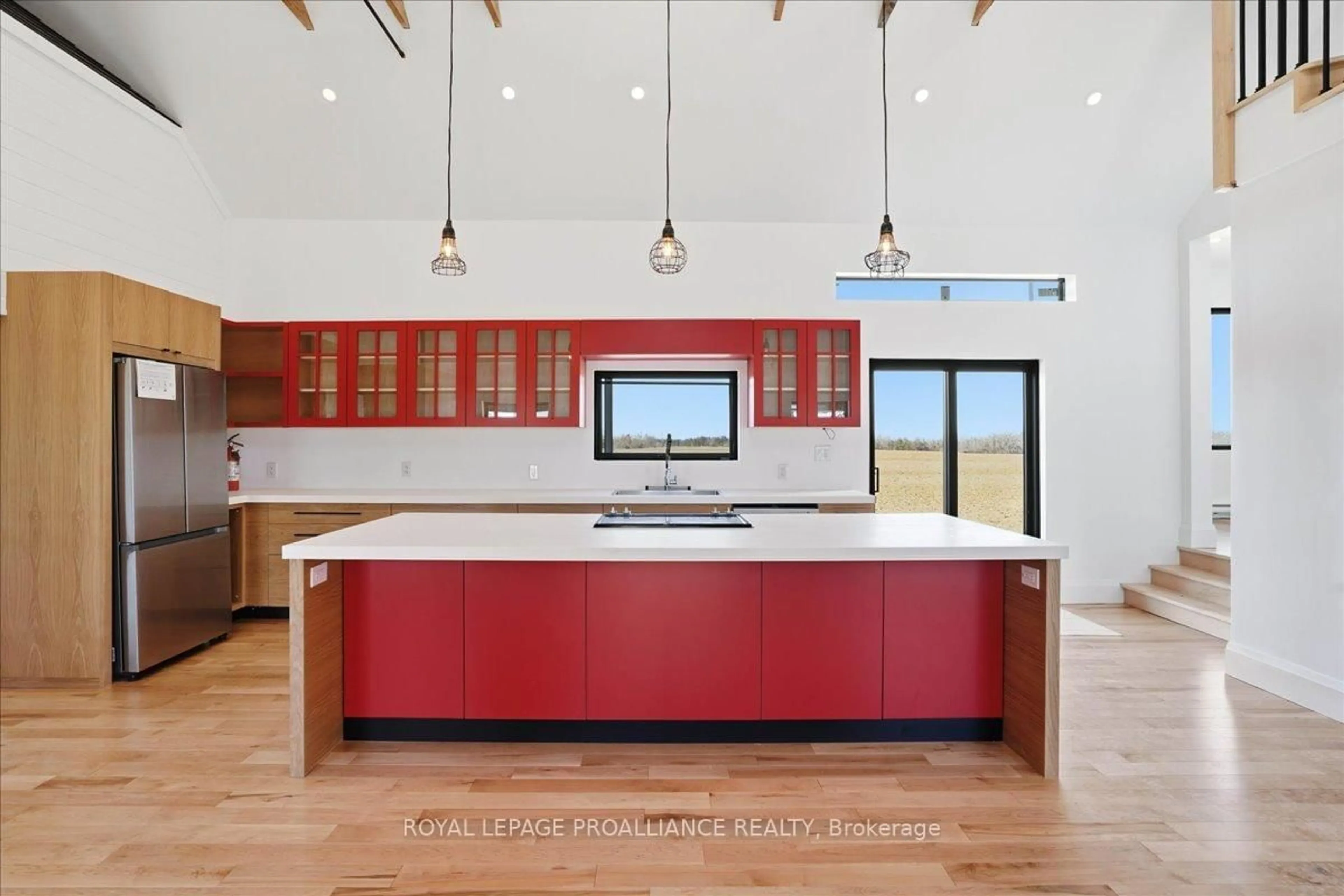 Contemporary kitchen, ceramic/tile floor for 467 Bethesda Rd, Prince Edward County Ontario K0K 2T0