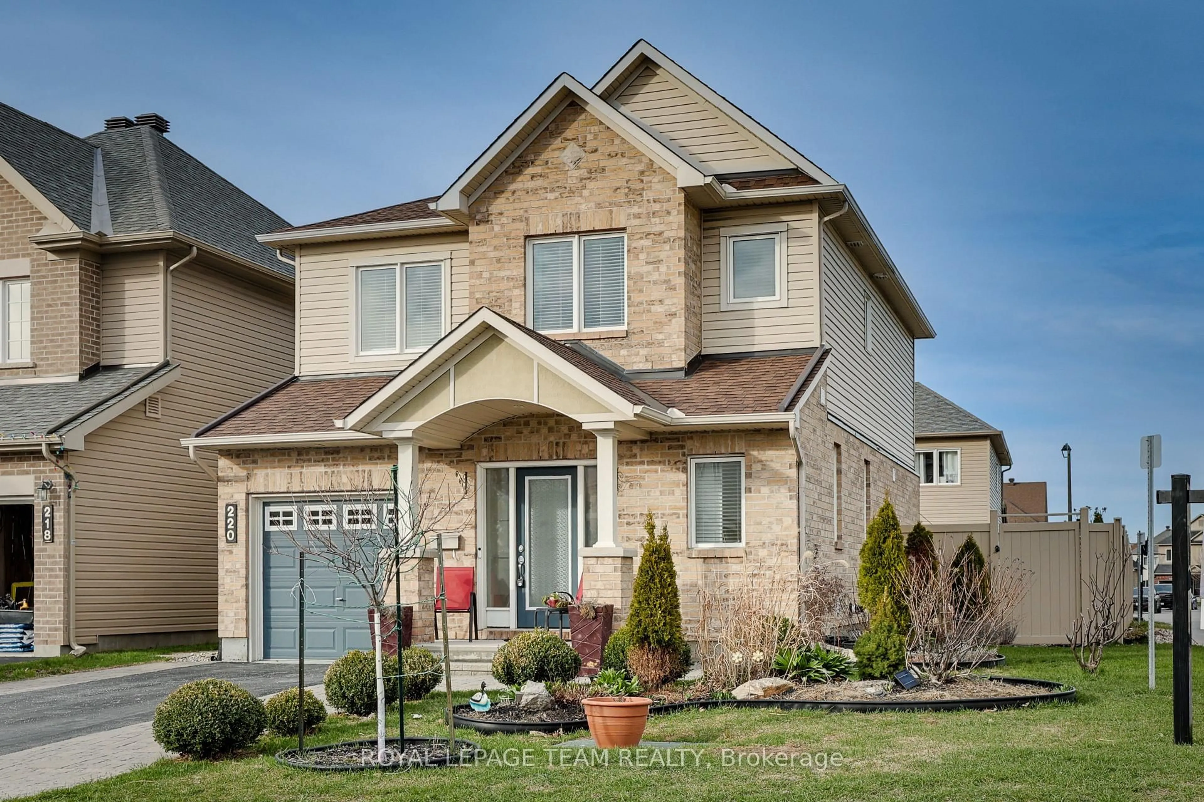 Home with brick exterior material, street for 220 Mission Trail Cres, Ottawa Ontario K2T 0H7