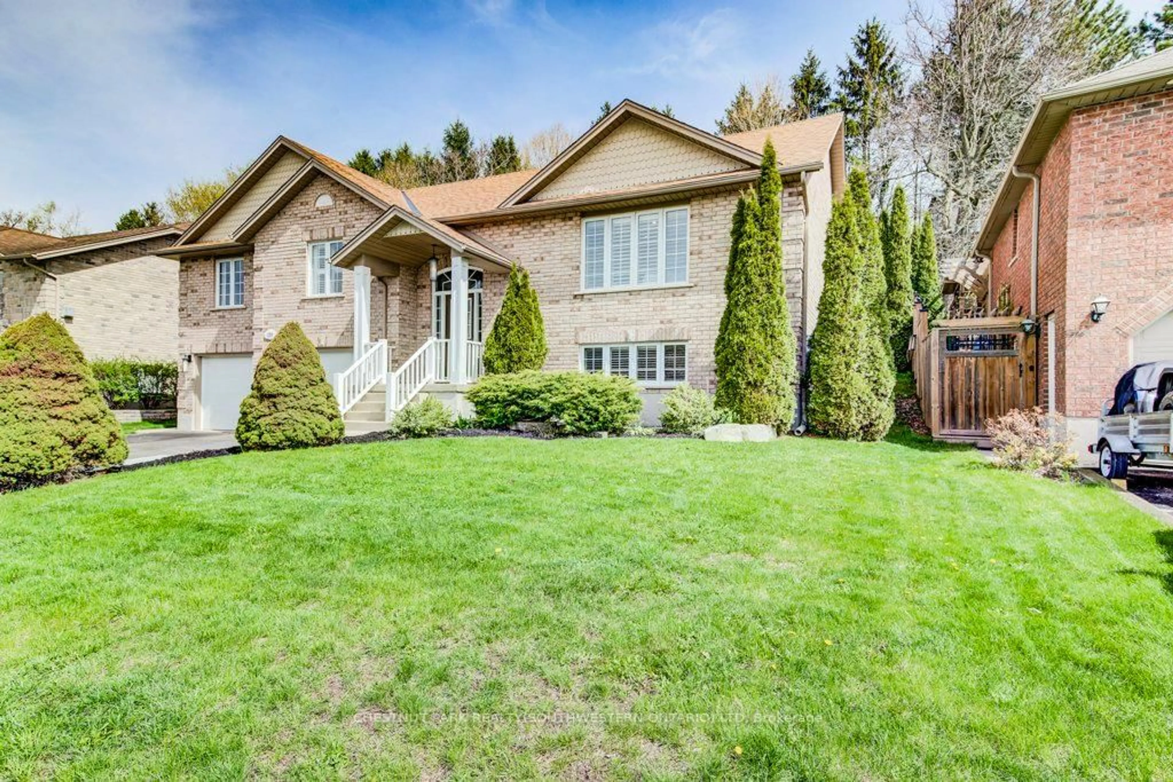 Home with brick exterior material, street for 219 Mitchell St, North Dumfries Ontario N0B 1E0