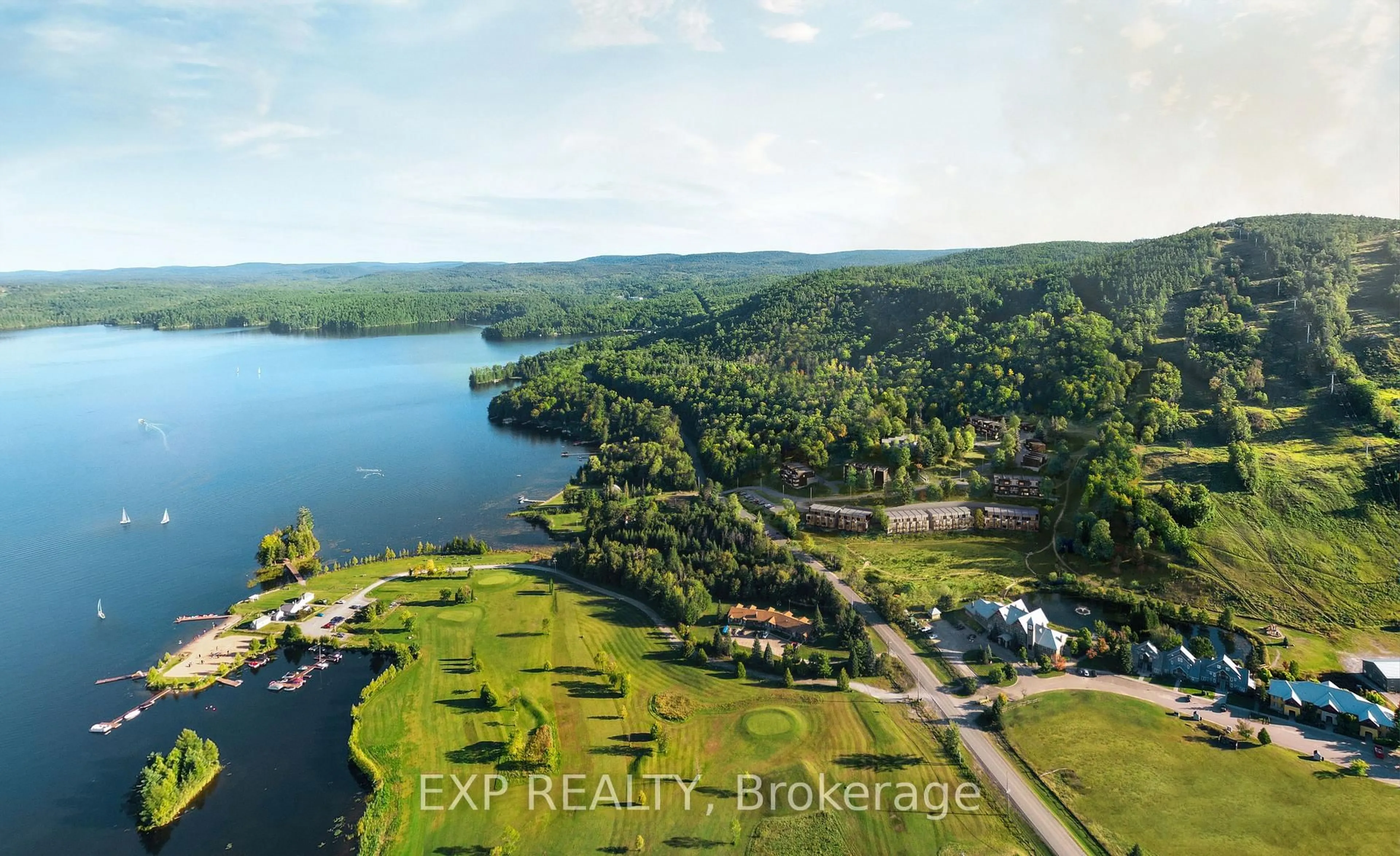 A pic from outside/outdoor area/front of a property/back of a property/a pic from drone, water/lake/river/ocean view for Units 17 & 18 Mary Joanne Dr, Calabogie Ontario K0J 1H0