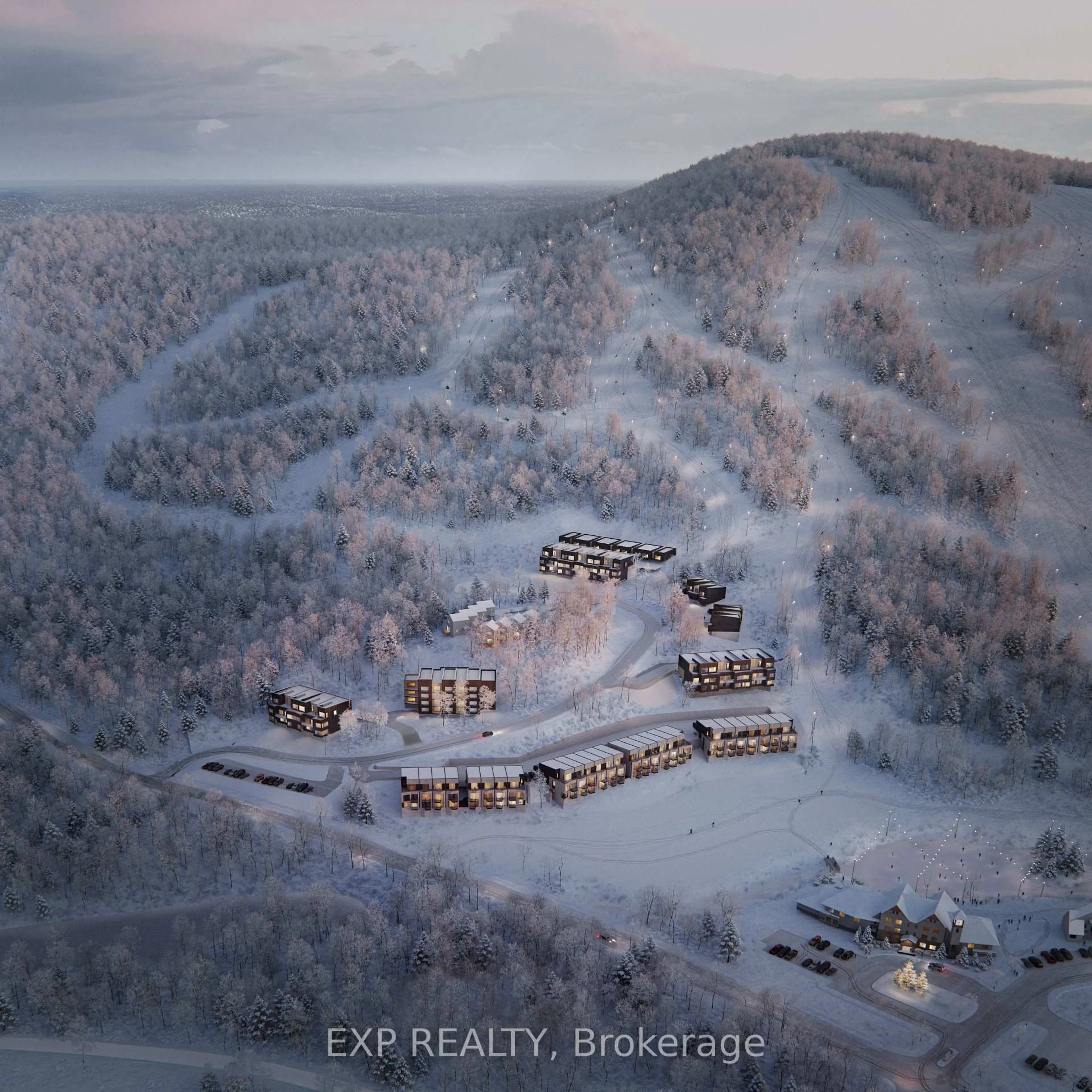 A pic from outside/outdoor area/front of a property/back of a property/a pic from drone, mountain view for Units 17 & 18 Mary Joanne Dr, Calabogie Ontario K0J 1H0