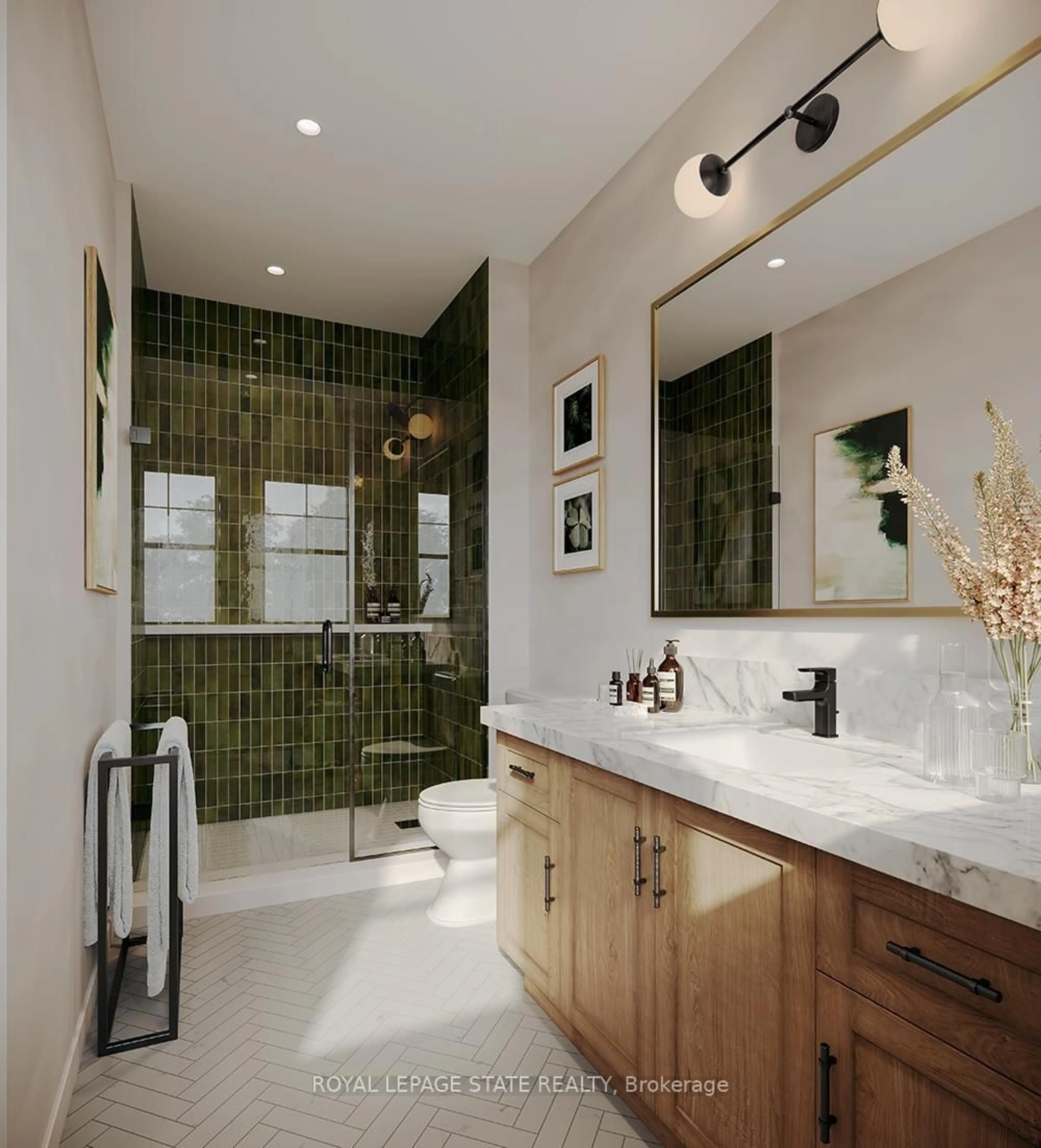 Contemporary bathroom, ceramic/tile floor for Lot 123 Concession Rd #LOT 21, Niagara-on-the-Lake Ontario L0S 1J0