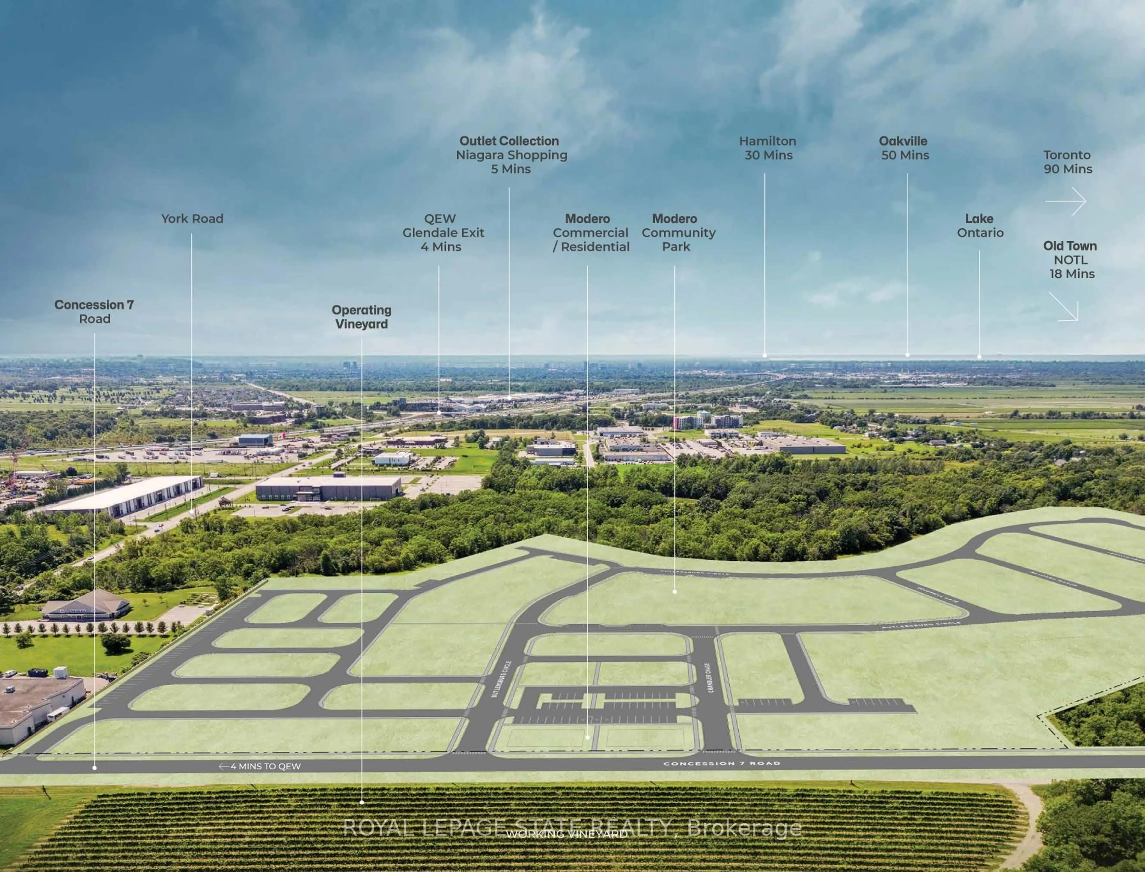 Picture of a map for Lot 123 Concession Rd #LOT 21, Niagara-on-the-Lake Ontario L0S 1J0