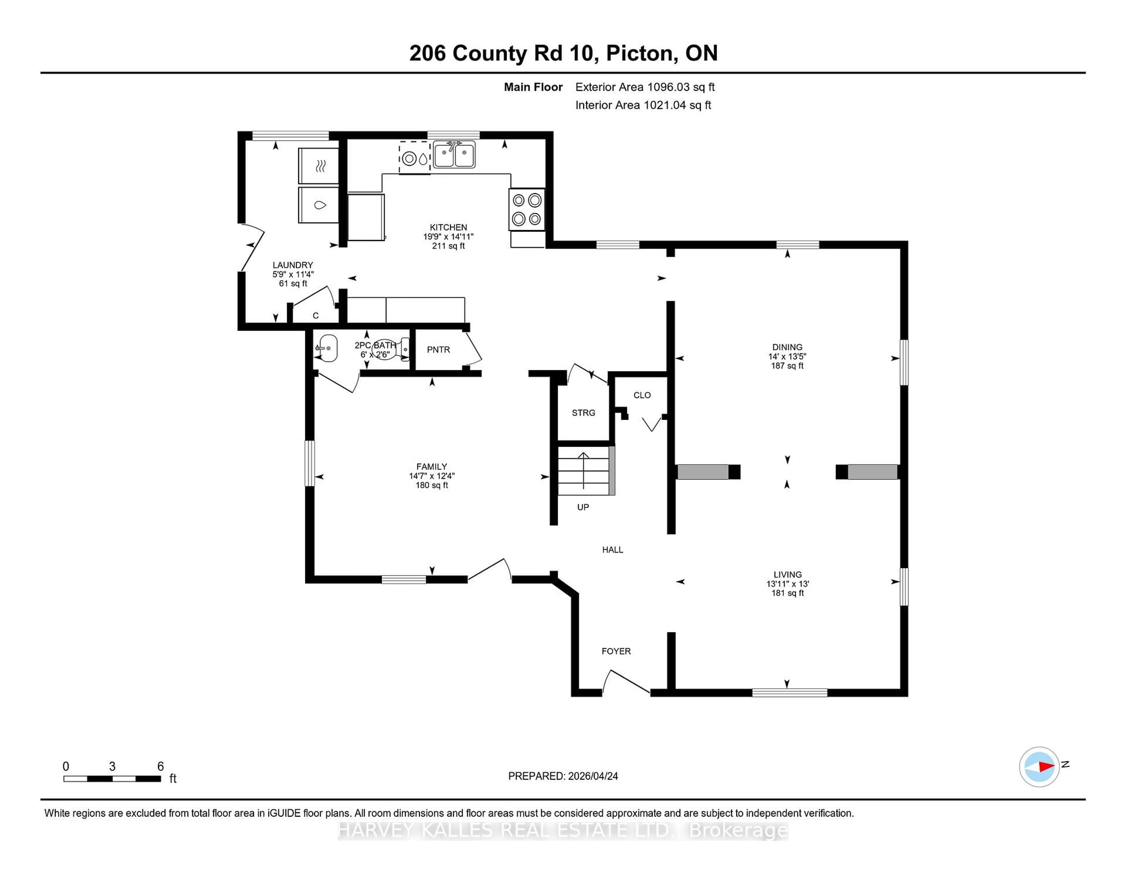 Floor plan for 206 County Road 10 Rd, Prince Edward County Ontario K0K 2T0