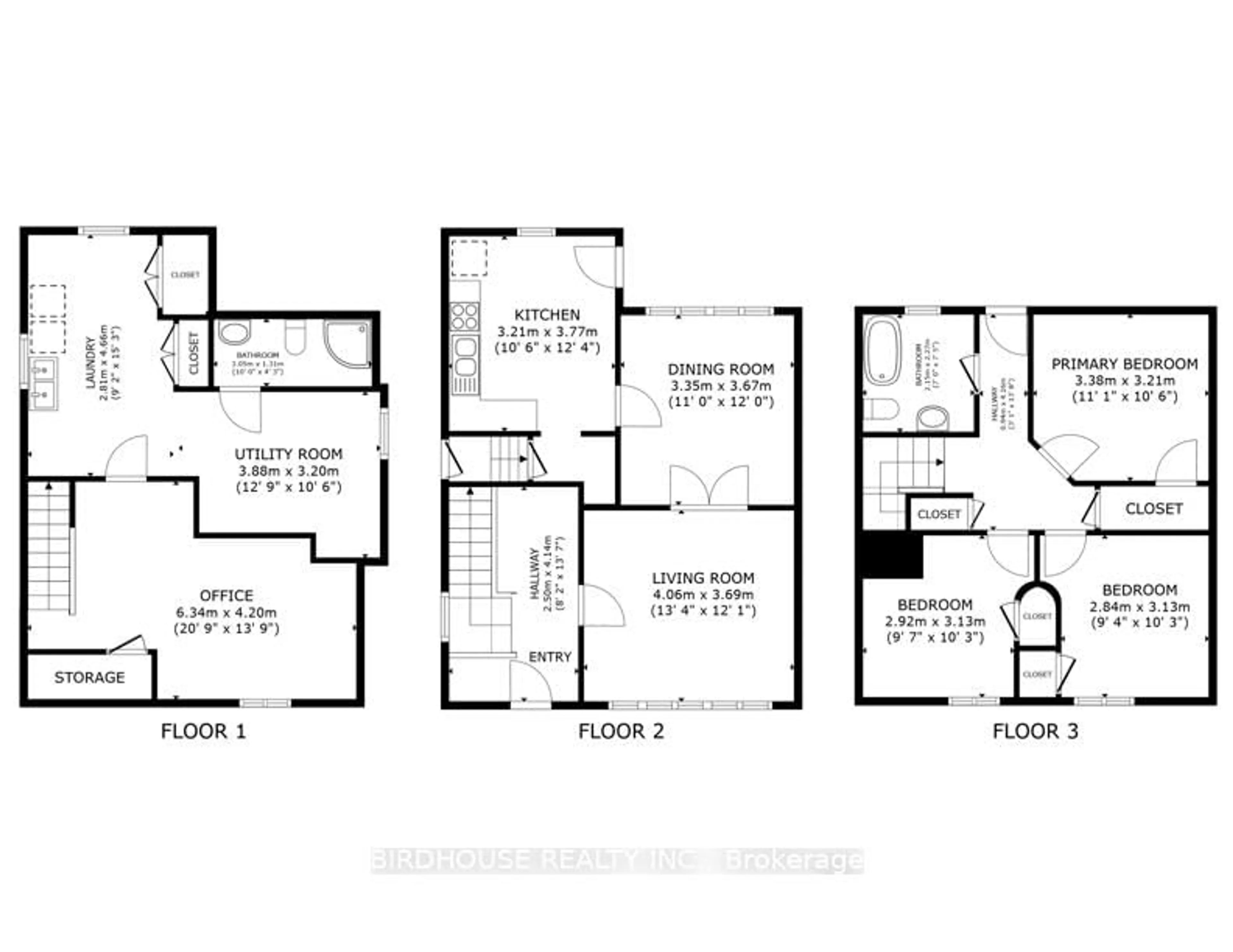 Floor plan for 490 George St, Peterborough Ontario K9J 3E5