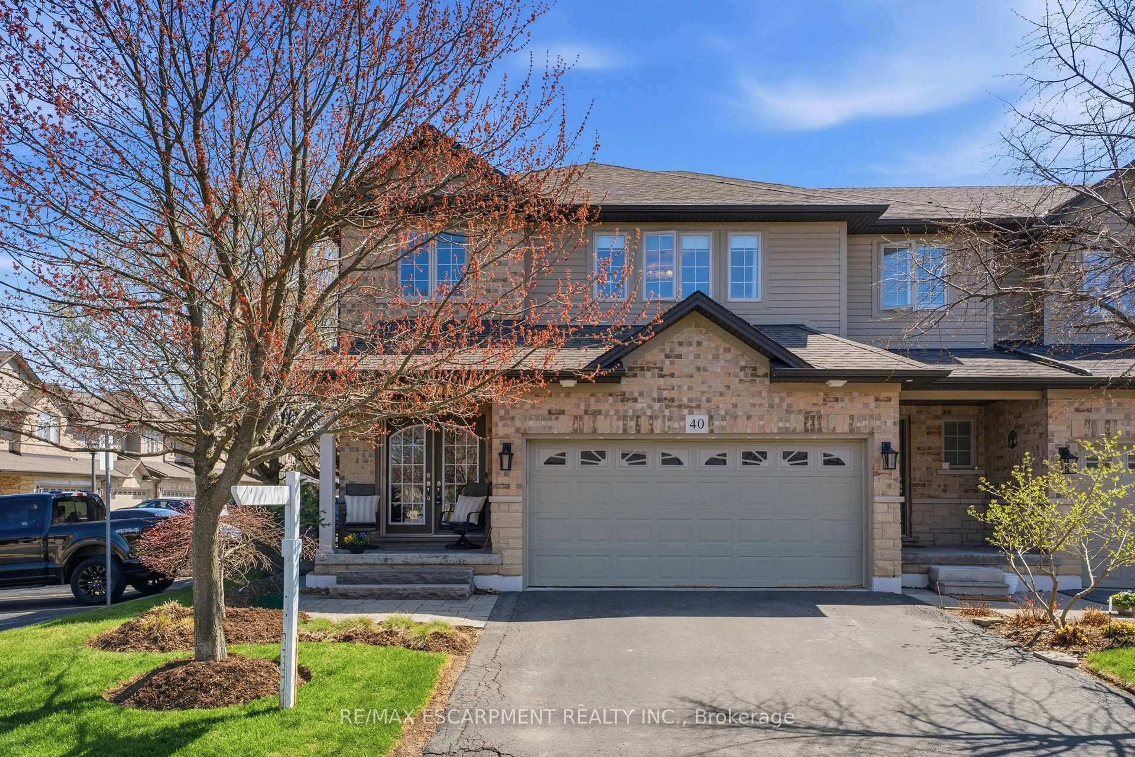 Home with brick exterior material, street for 441 STONEHENGE Dr #40, Hamilton Ontario L9K 0B1