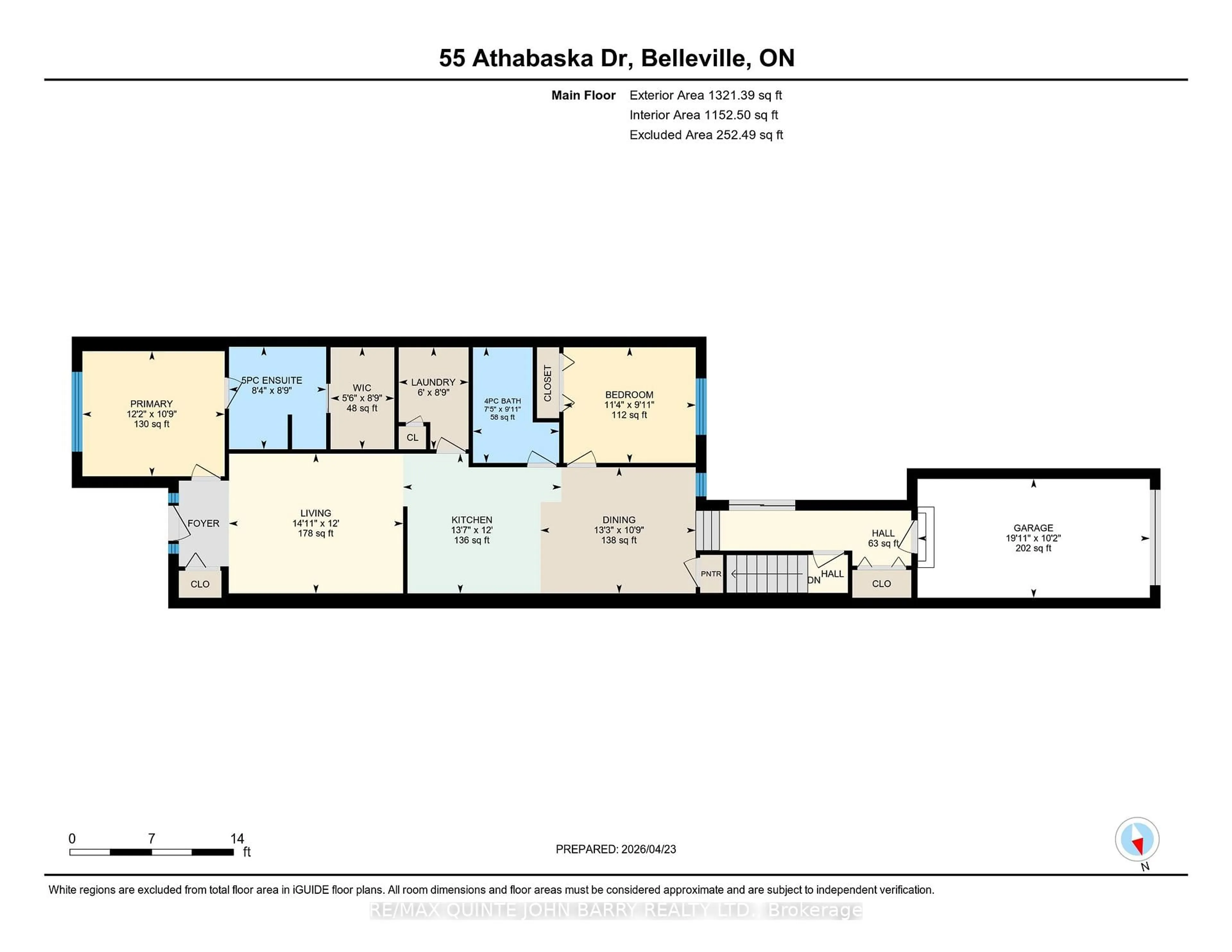 Floor plan for 55 Athabaska Dr, Belleville Ontario K8N 0T1