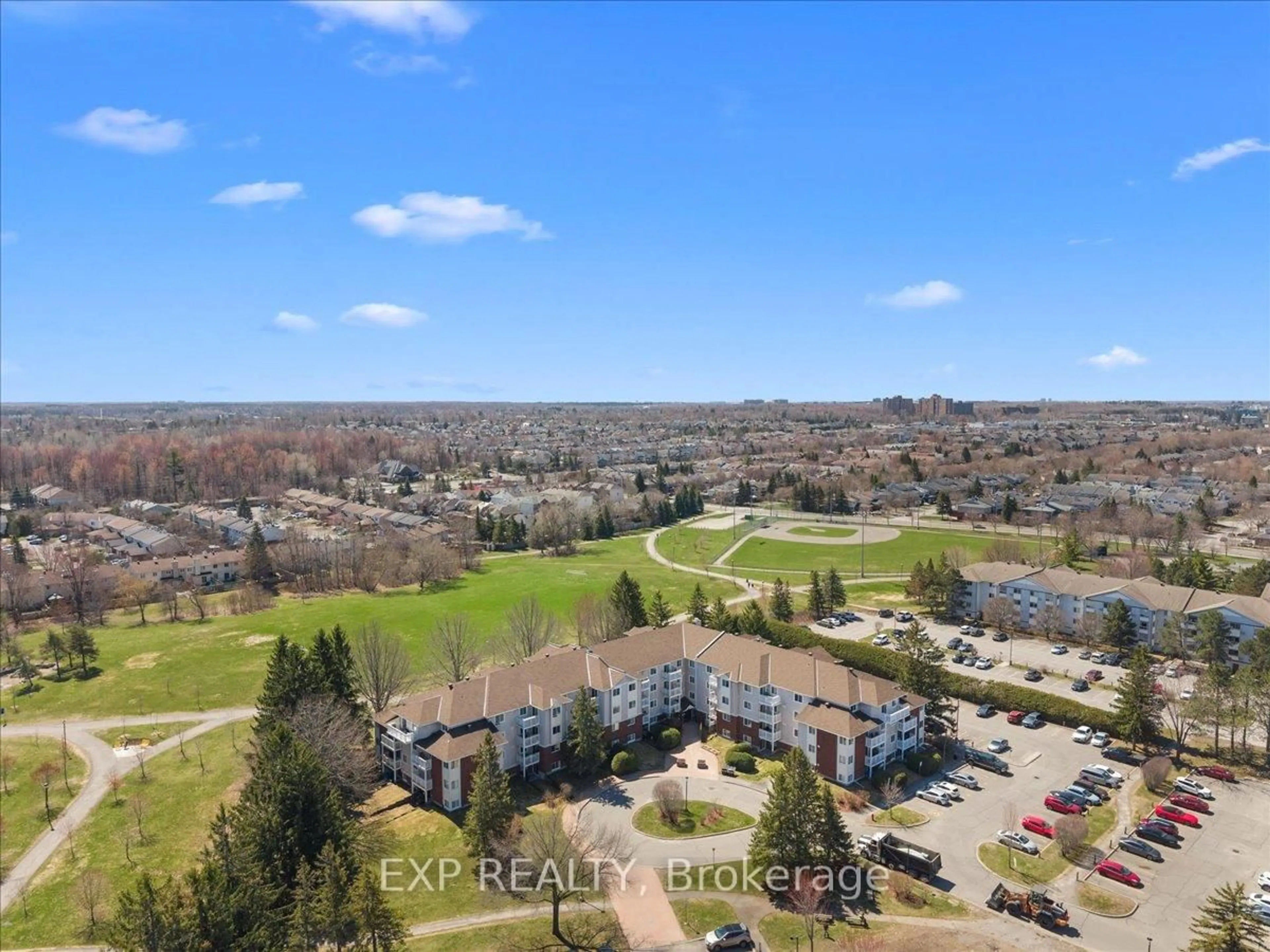 A pic from outside/outdoor area/front of a property/back of a property/a pic from drone, water/lake/river/ocean view for 268 Lorry Greenberg Dr #15, Ottawa Ontario K1T 3K1