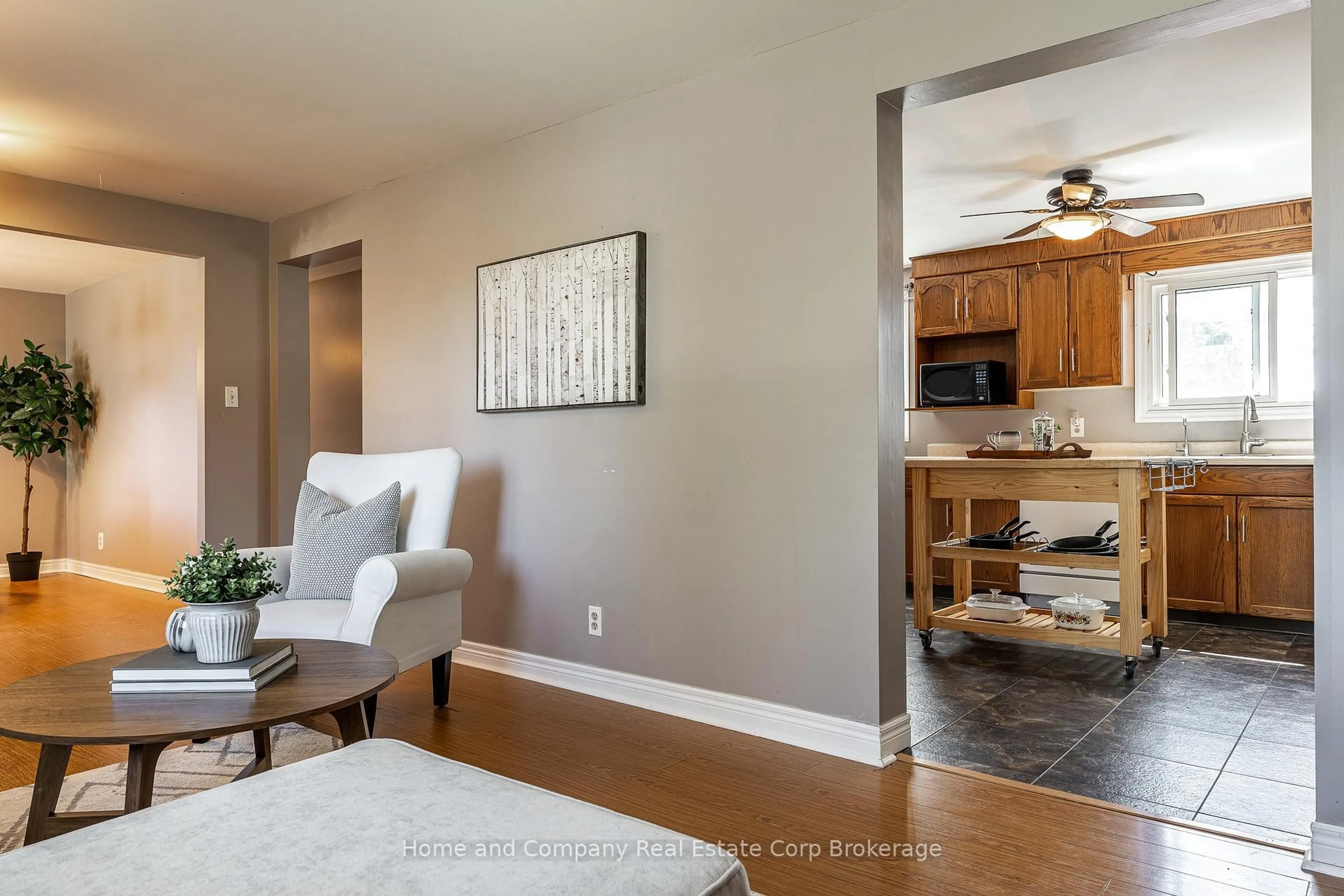 Living room with furniture, unknown for 34 Kathryn Cres, Stratford Ontario N5A 2Y7