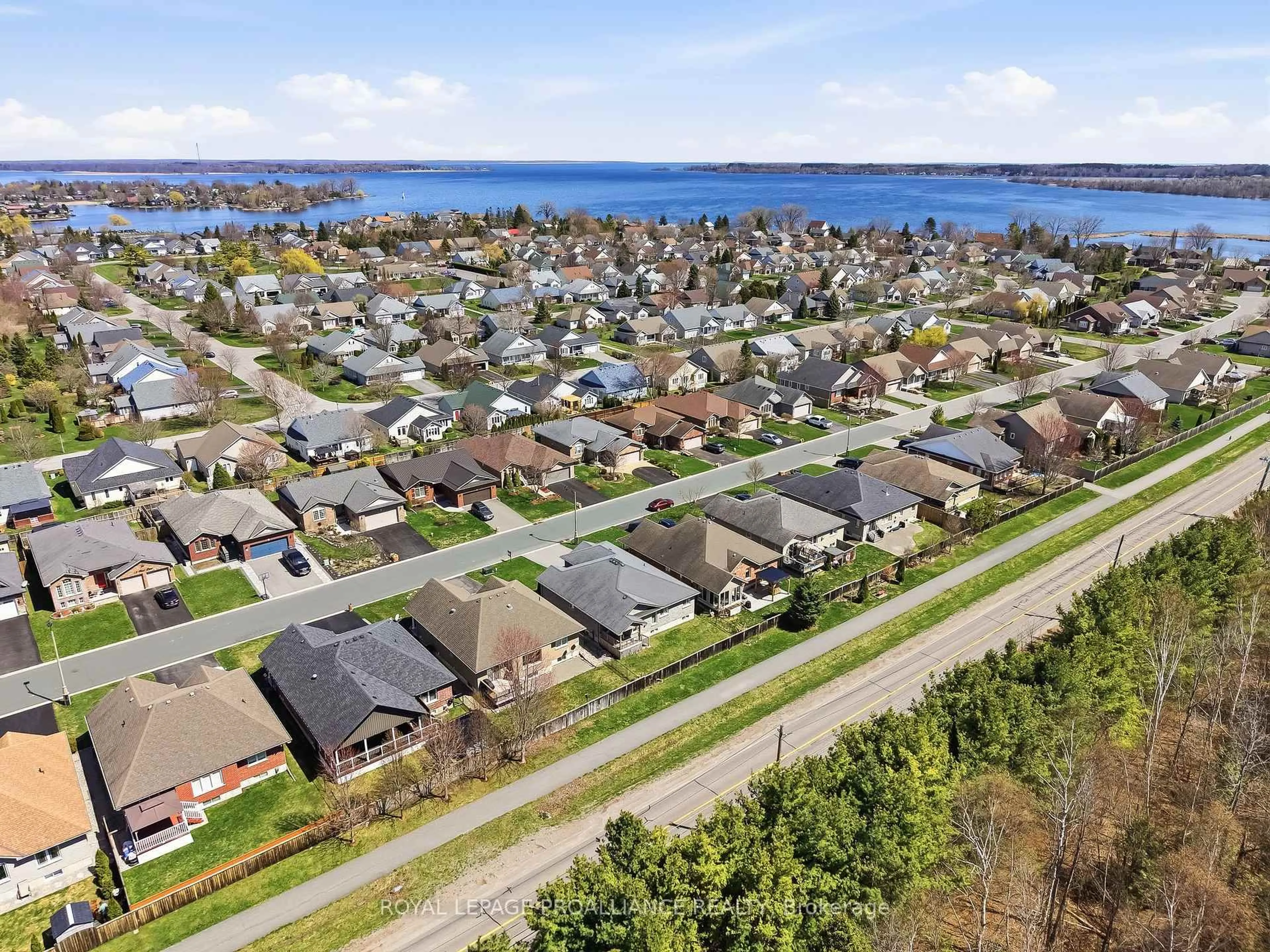 A pic from outside/outdoor area/front of a property/back of a property/a pic from drone, water/lake/river/ocean view for 26 Ward Dr, Brighton Ontario K0K 1H0