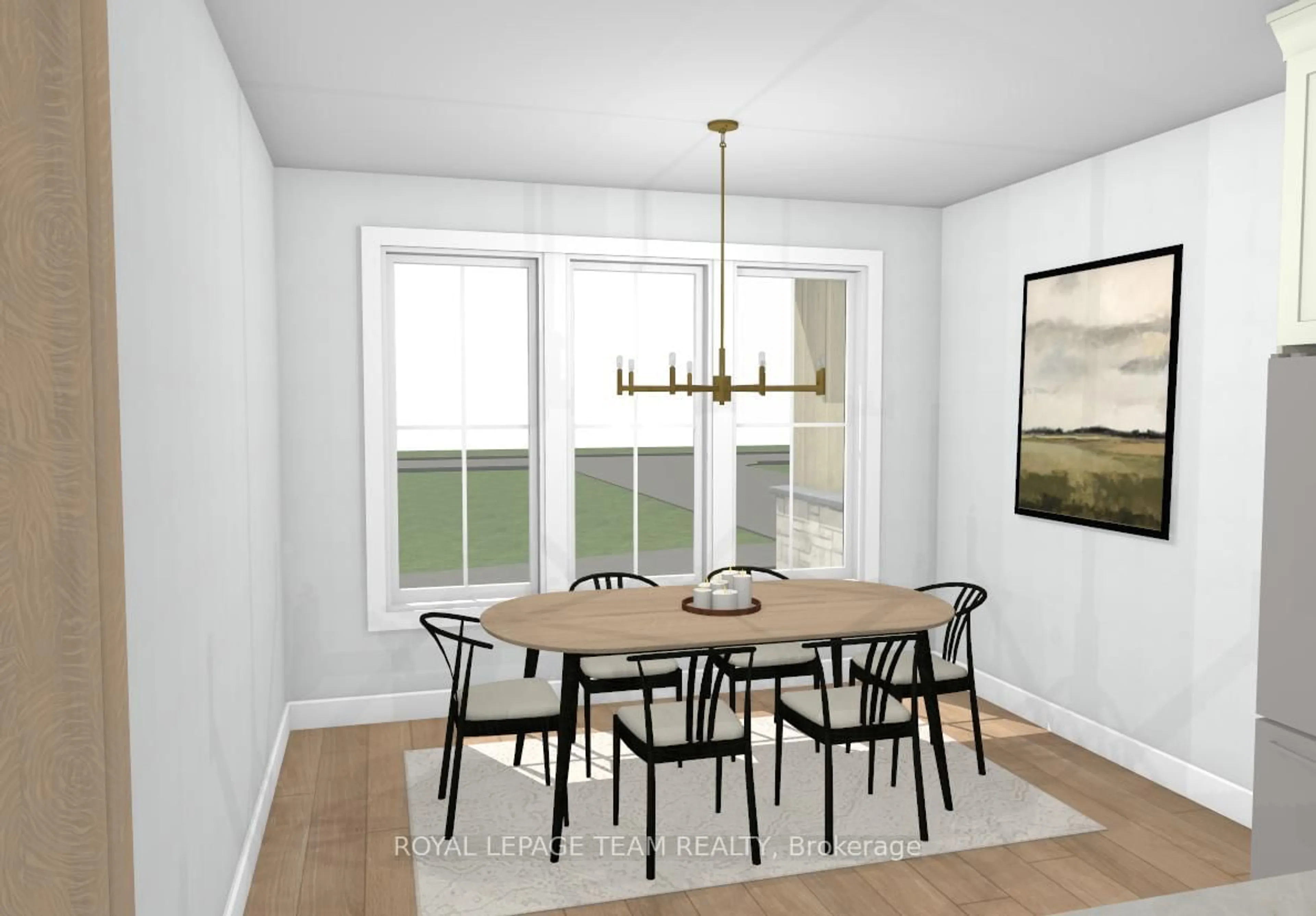 Dining room, wood/laminate floor for 505 Latimer Rd, North Grenville Ontario K0E 1W0