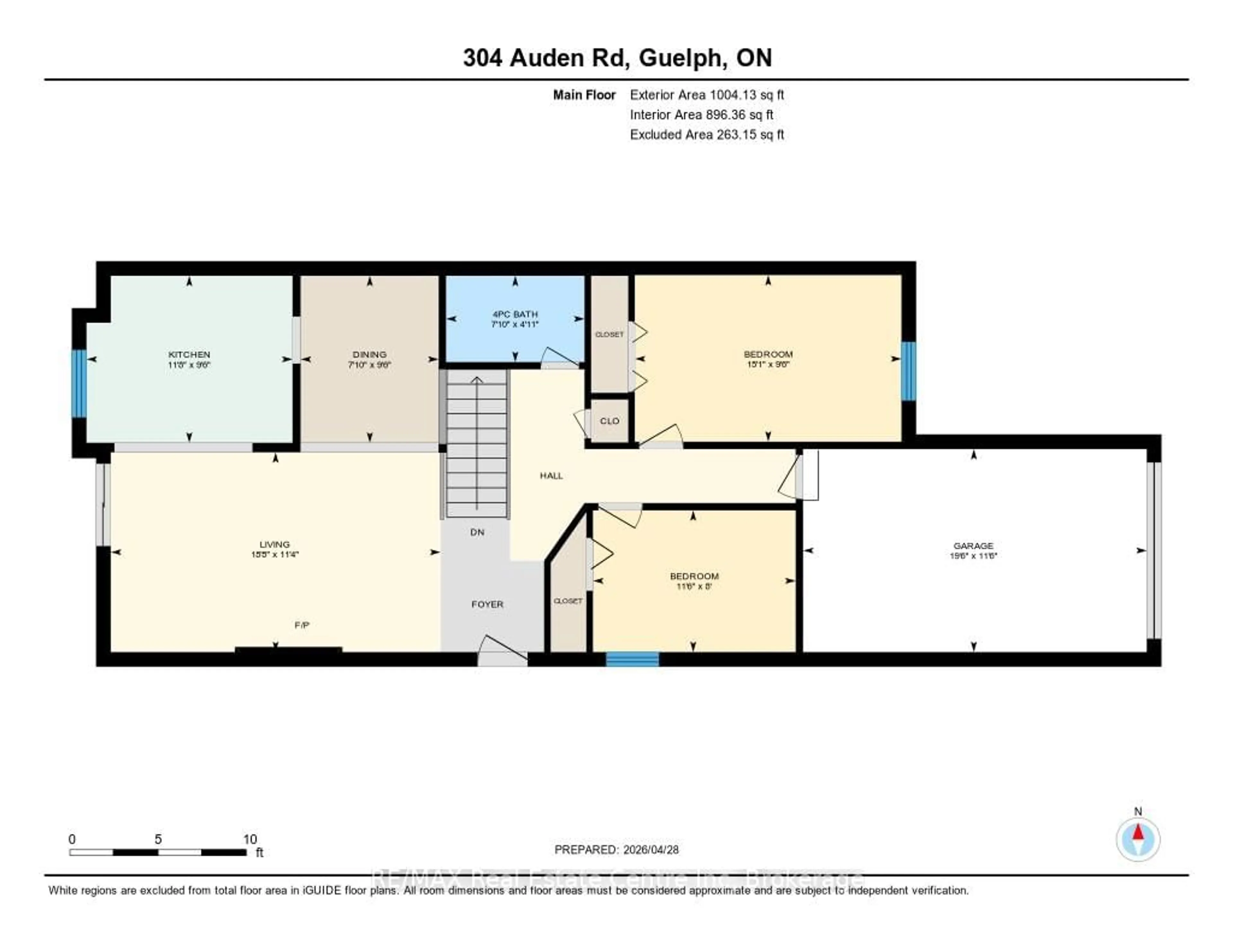 Floor plan for 304 Auden Rd, Guelph Ontario N1E 6S3