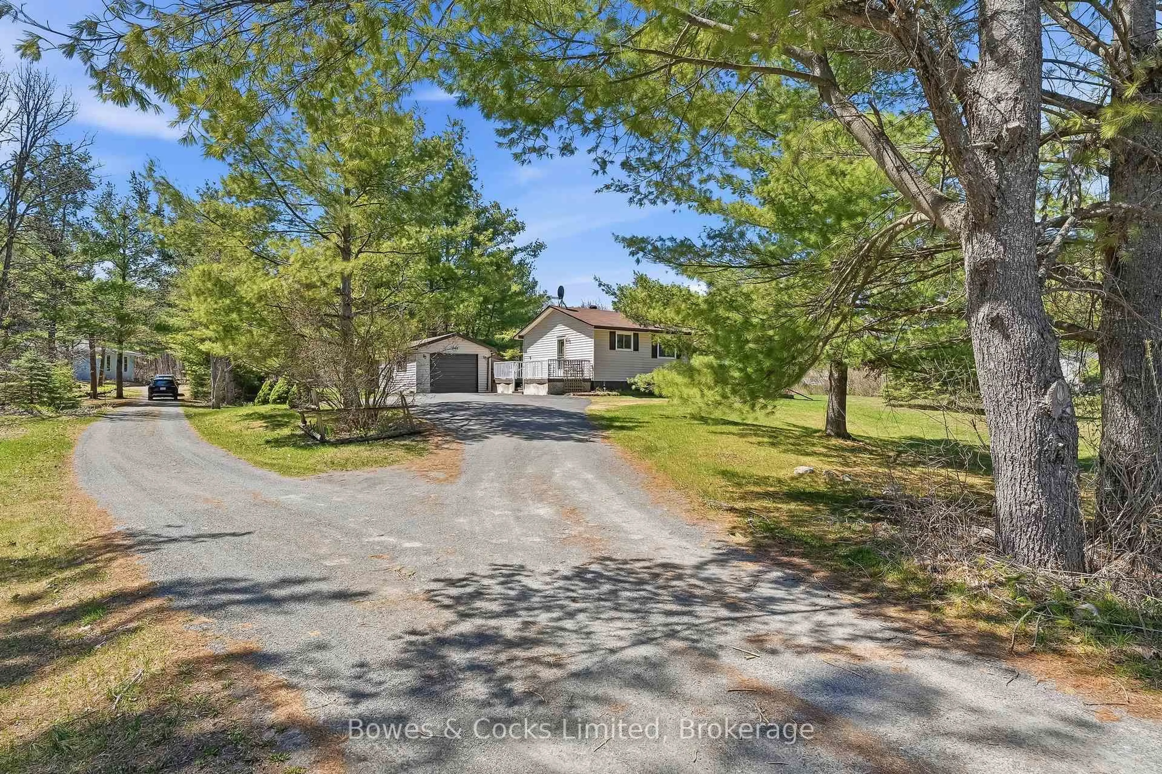 A pic from outside/outdoor area/front of a property/back of a property/a pic from drone, water/lake/river/ocean view for 1044 County Road 40, Douro-Dummer Ontario K0L 2V0