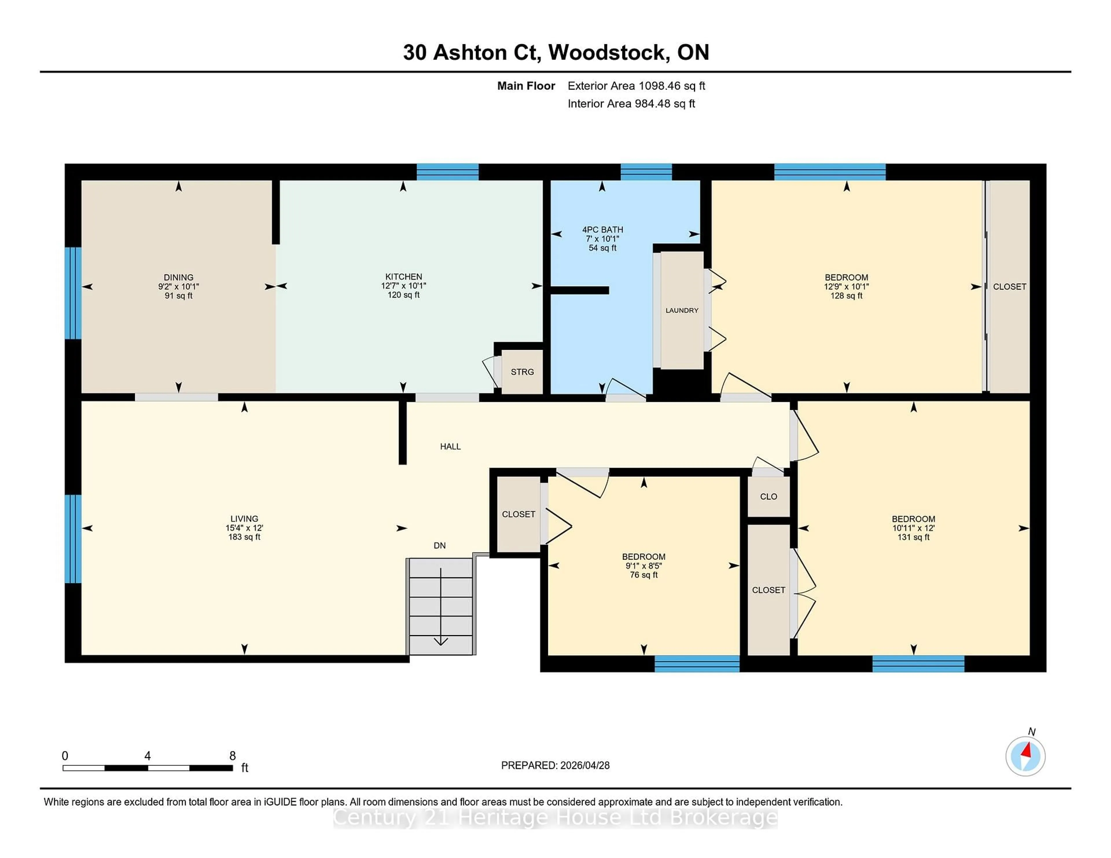 Floor plan for 30 Ashton Crt, Woodstock Ontario N4S 8N9
