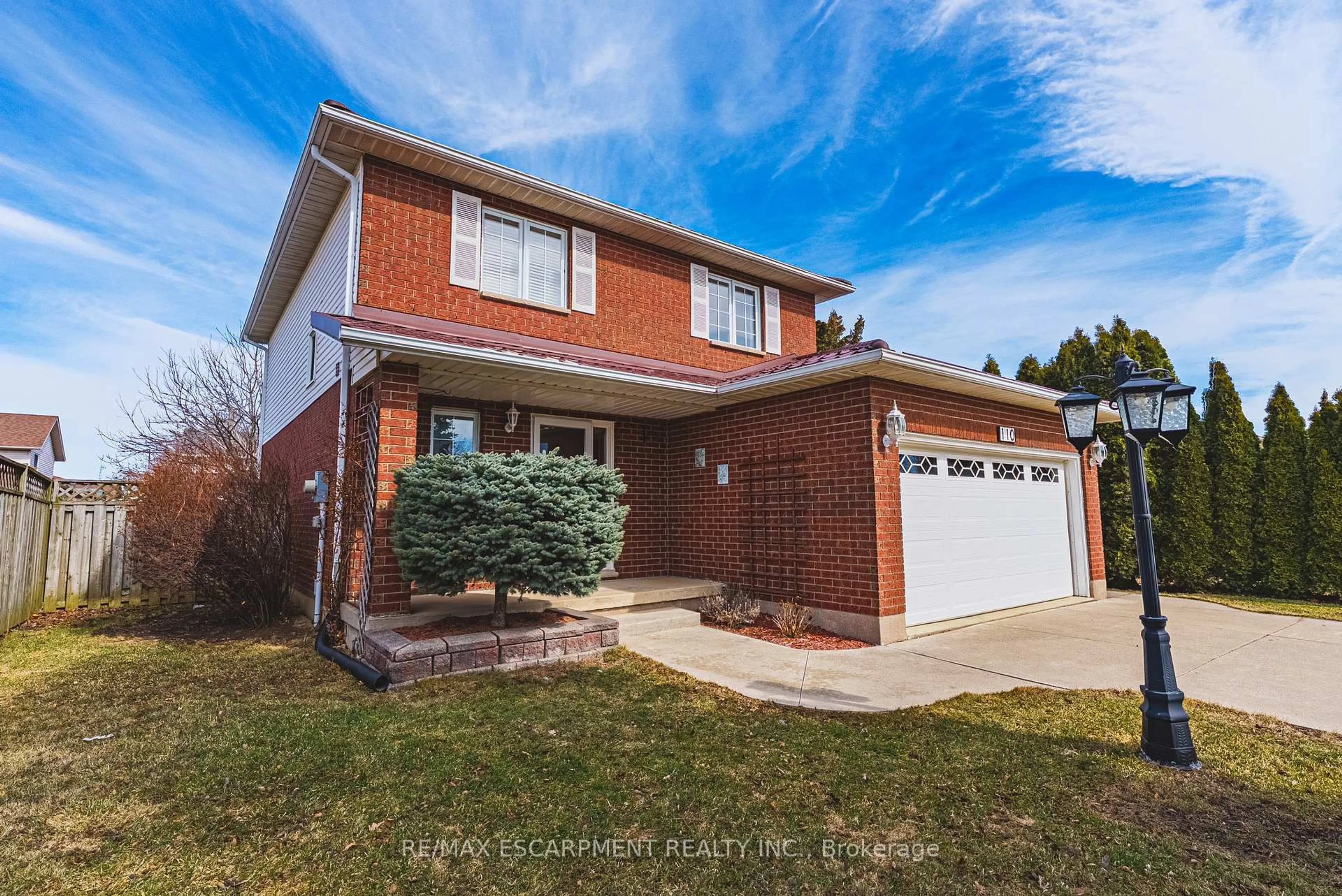 Home with brick exterior material, street for 110 Highbury Dr, Hamilton Ontario L8J 3P4