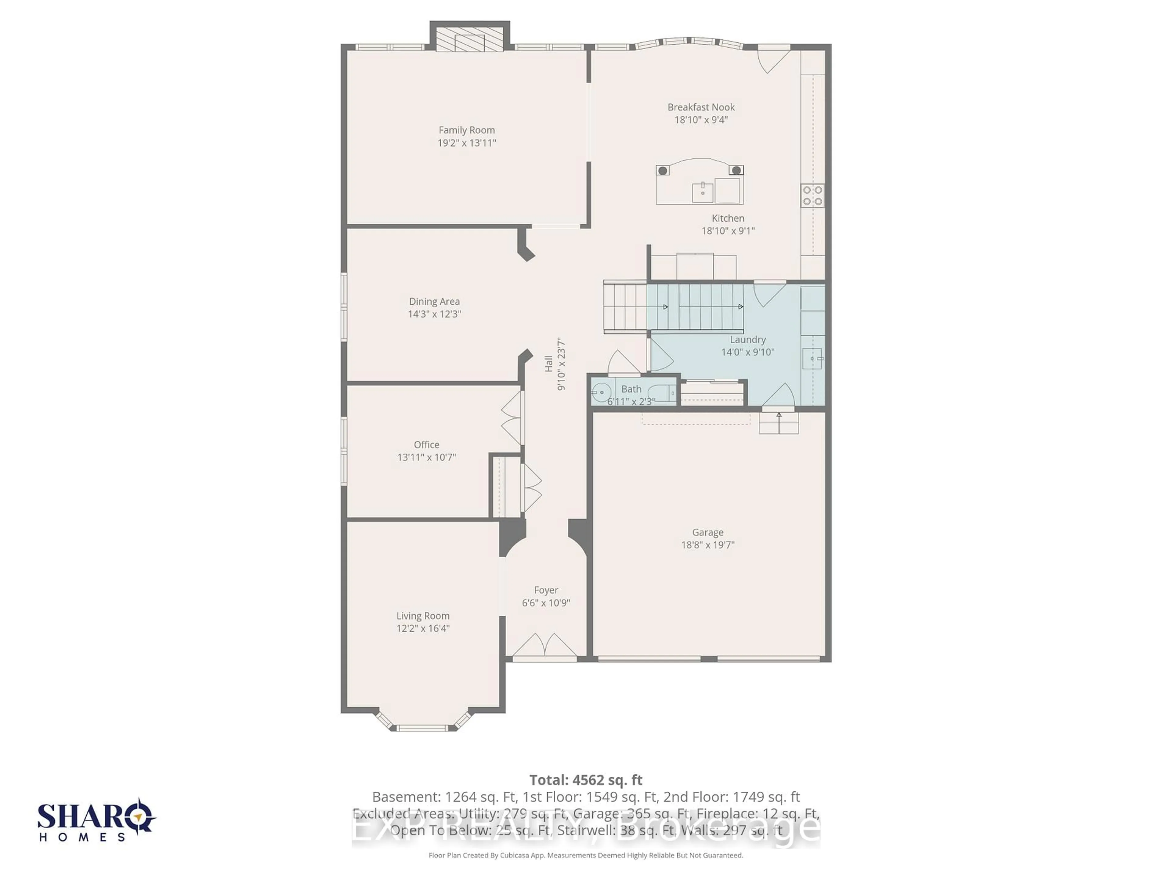 Floor plan for 415 Dundonald Dr, Ottawa Ontario K2J 0G7