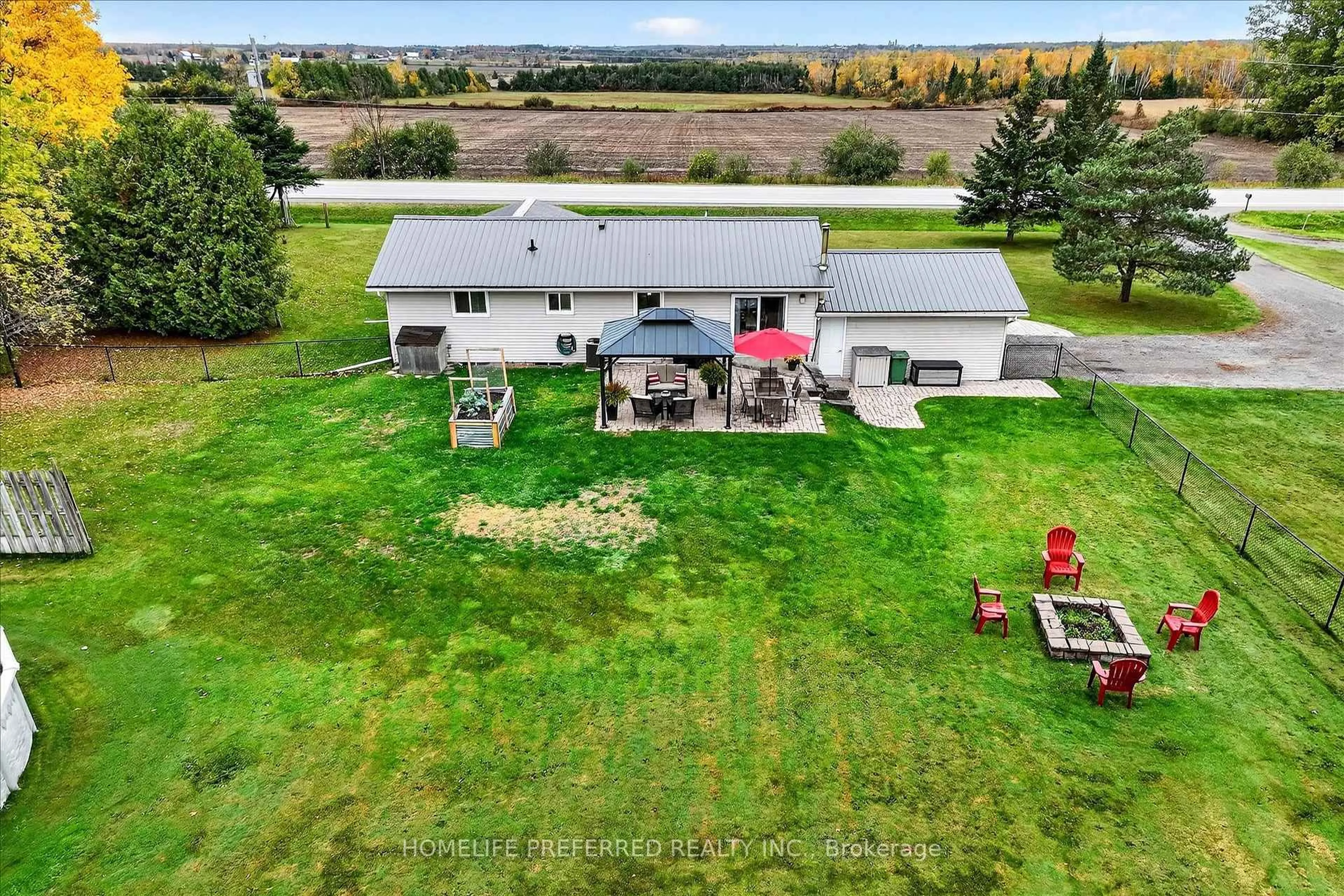 A pic from outside/outdoor area/front of a property/back of a property/a pic from drone, water/lake/river/ocean view for 530 Centreline Rd, Kawartha Lakes Ontario K9V 4R5