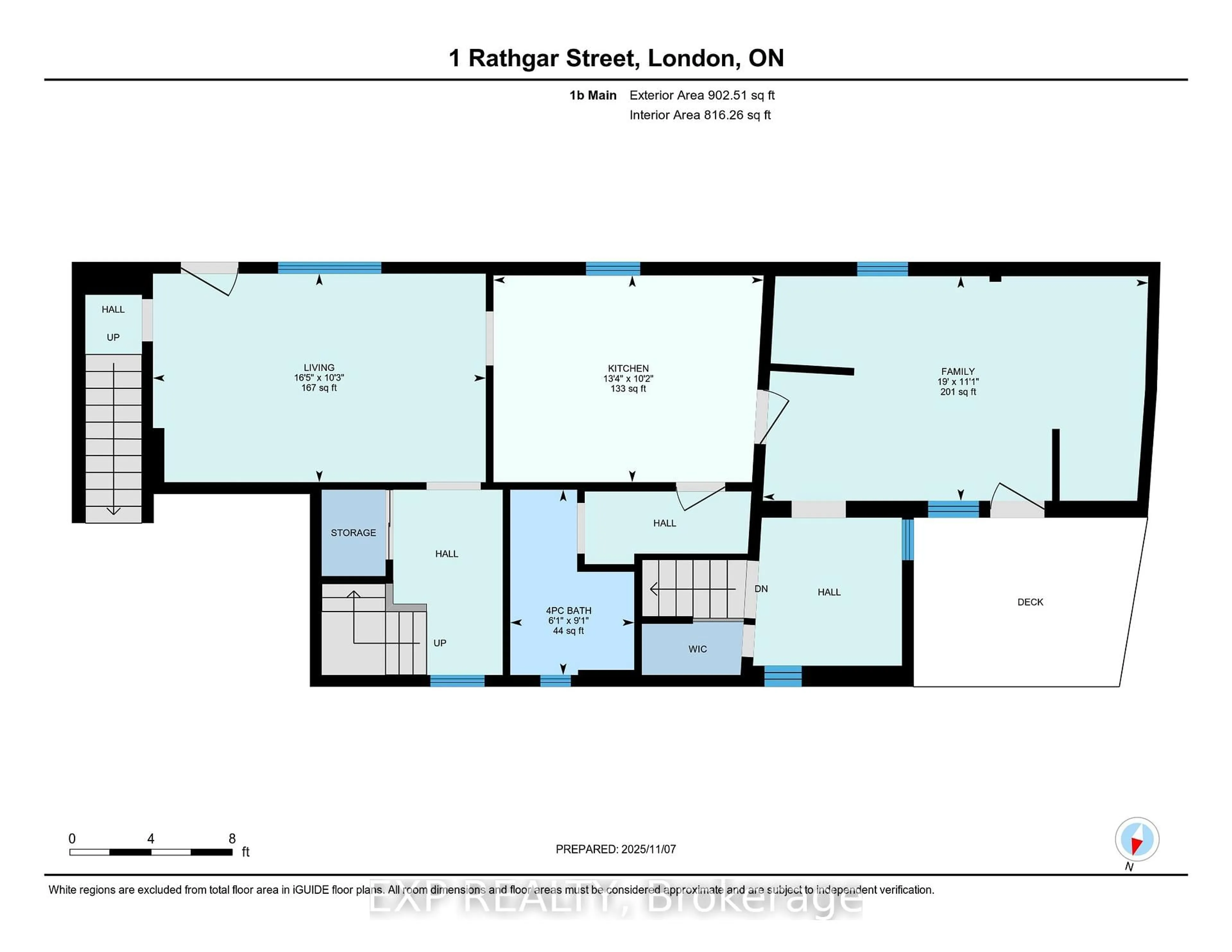 Floor plan for 1 Rathgar St, London East Ontario N5Z 1Y3