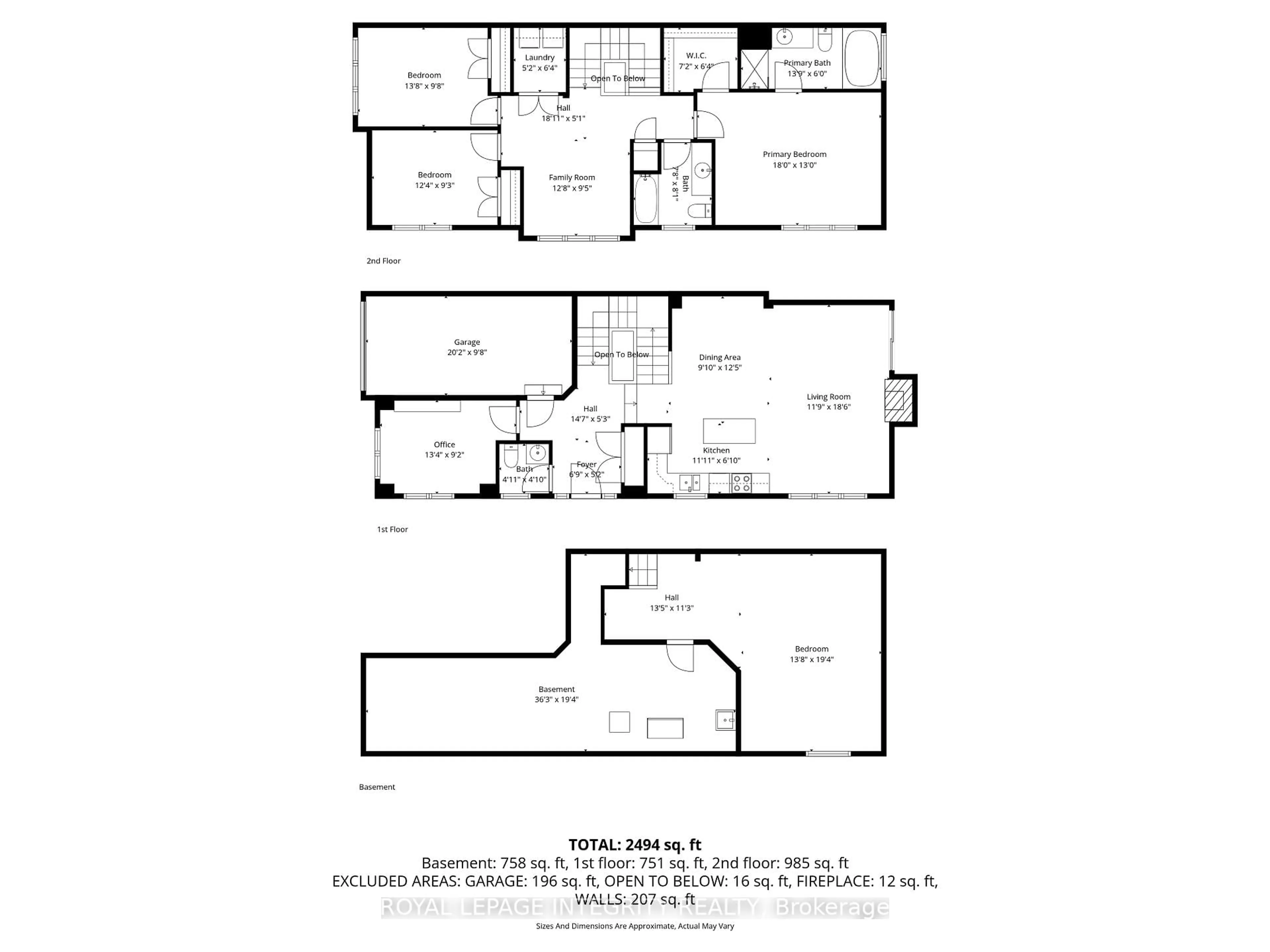 Floor plan for 179 Flat Sedge Cres, Ottawa Ontario K1T 0G9