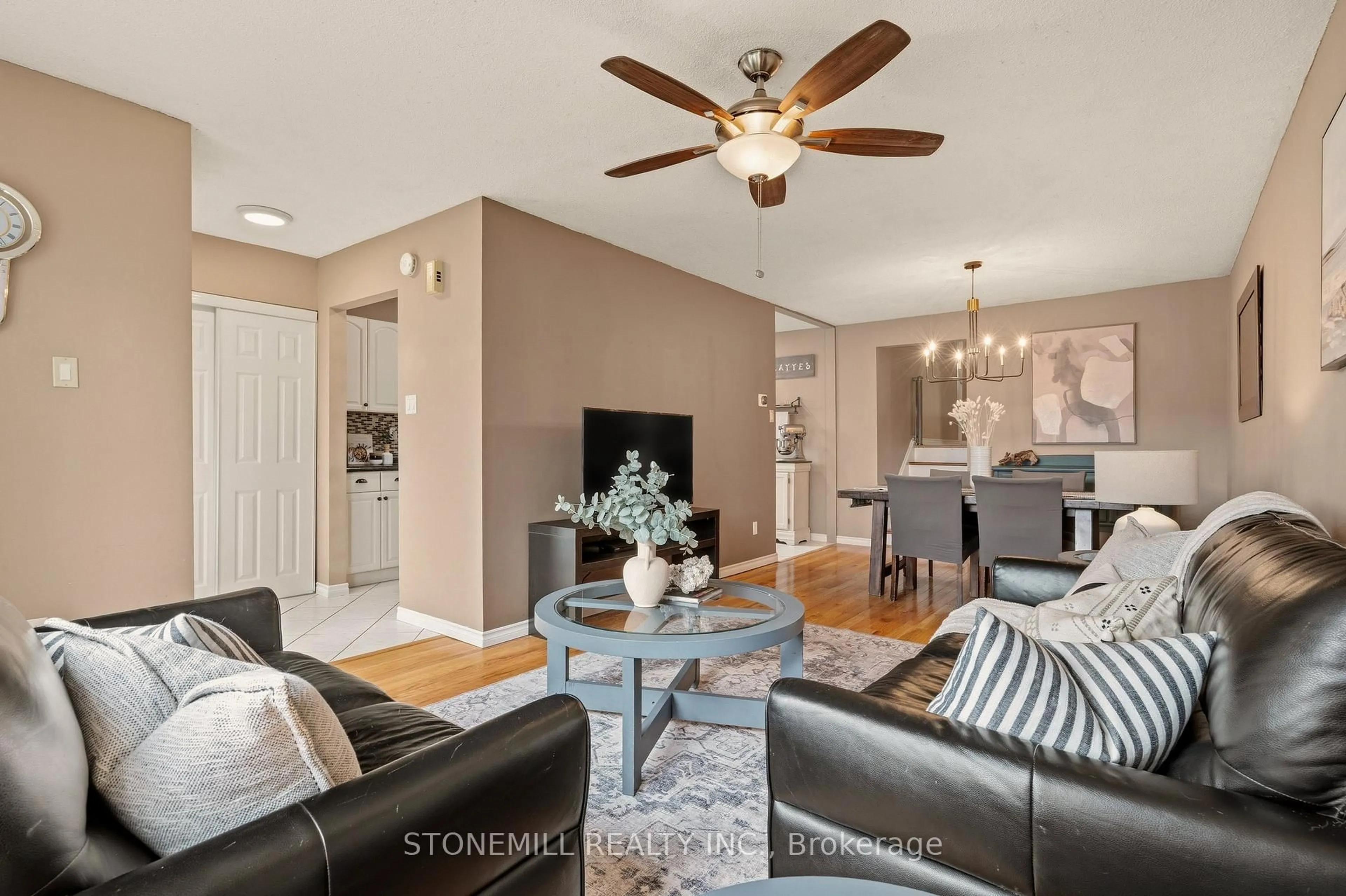 Living room with furniture, unknown for 19 Golden Orchard Dr, Hamilton Ontario L9C 6J2