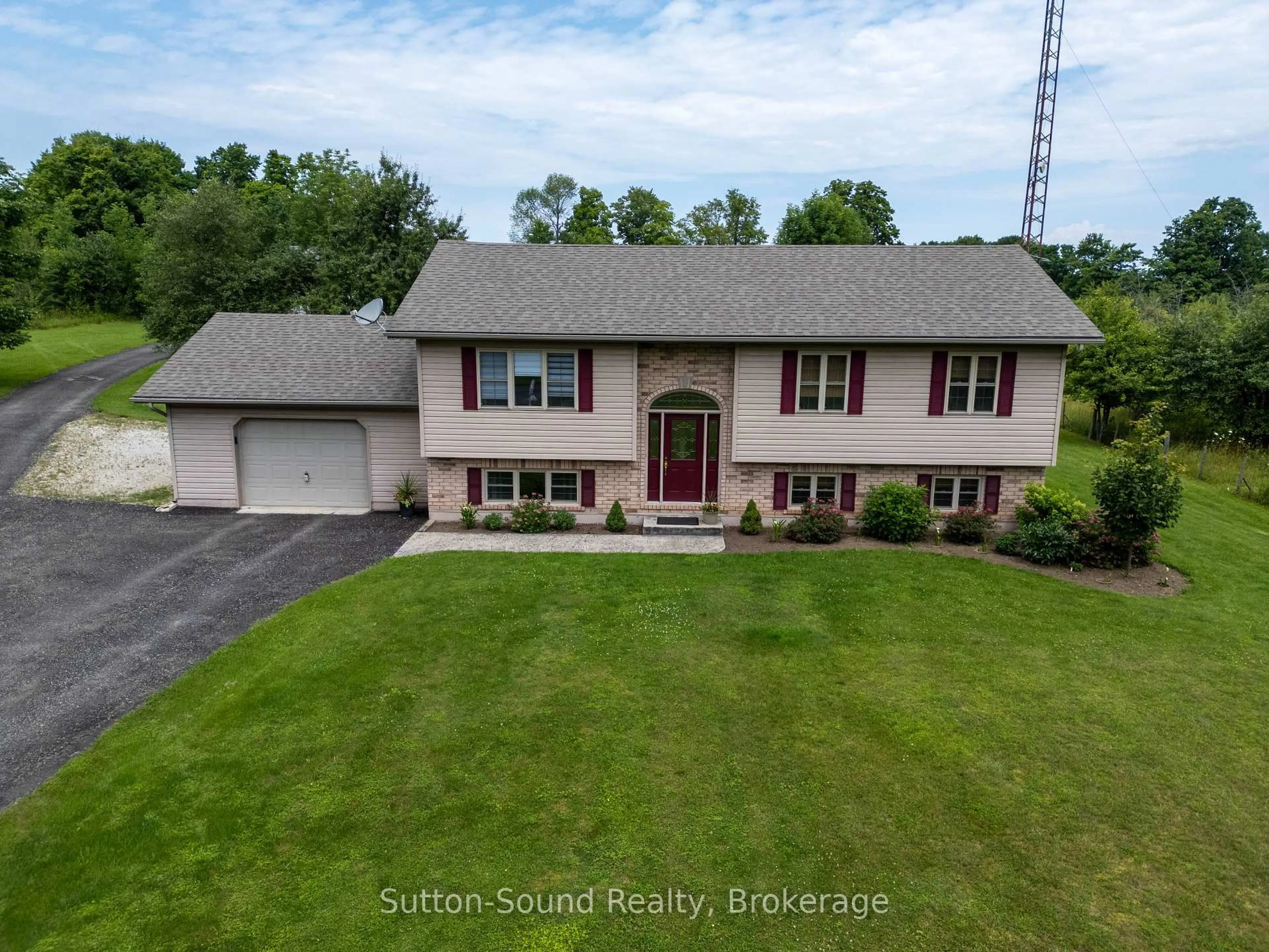 A pic from outside/outdoor area/front of a property/back of a property/a pic from drone, unknown for 442513 21 Concession, Georgian Bluffs Ontario N0H 2T0