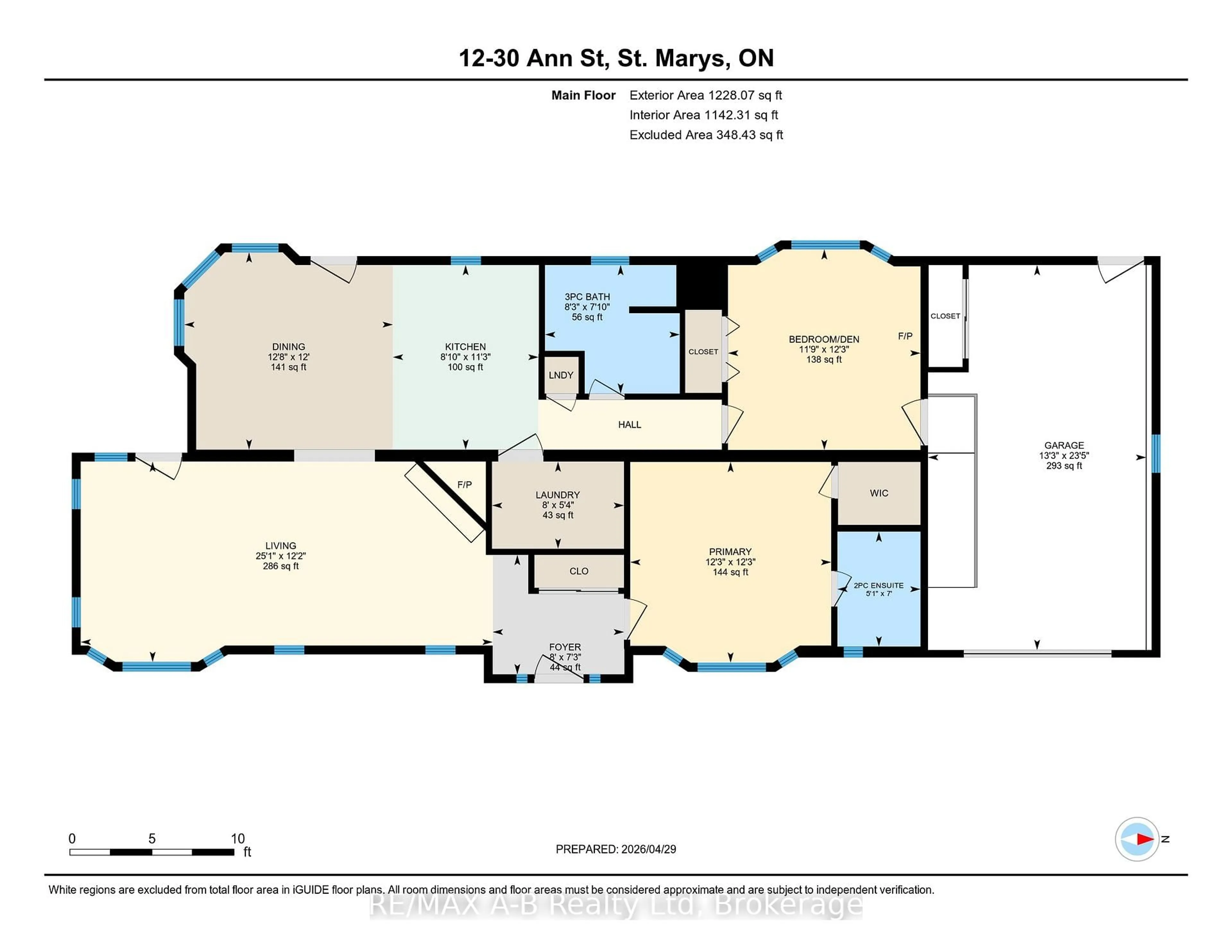 Floor plan for 30 Ann St #12, St. Marys Ontario N4X 1C8