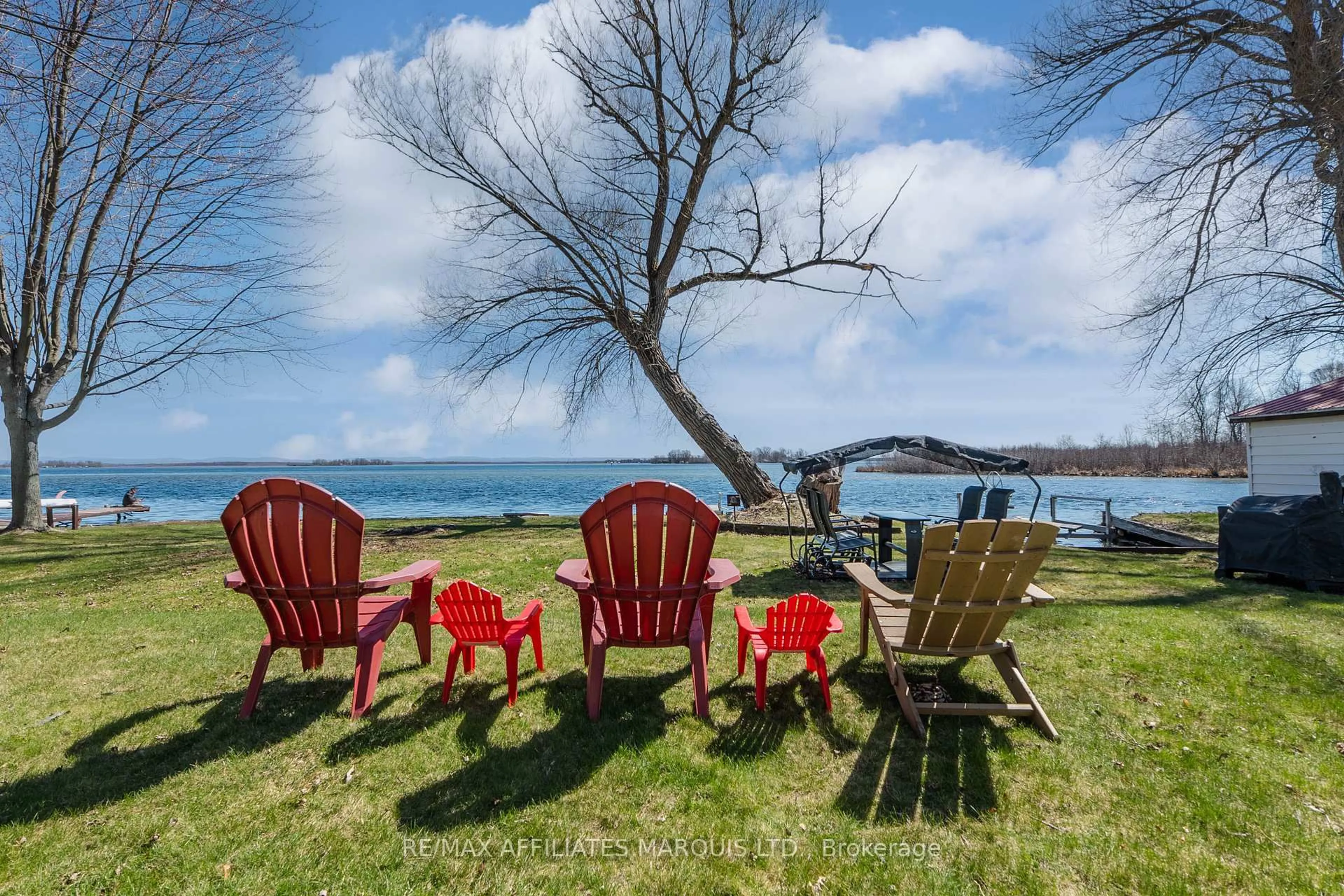 Patio, water/lake/river/ocean view for 11 Hamilton Island Rd, South Glengarry Ontario K0C 2E0