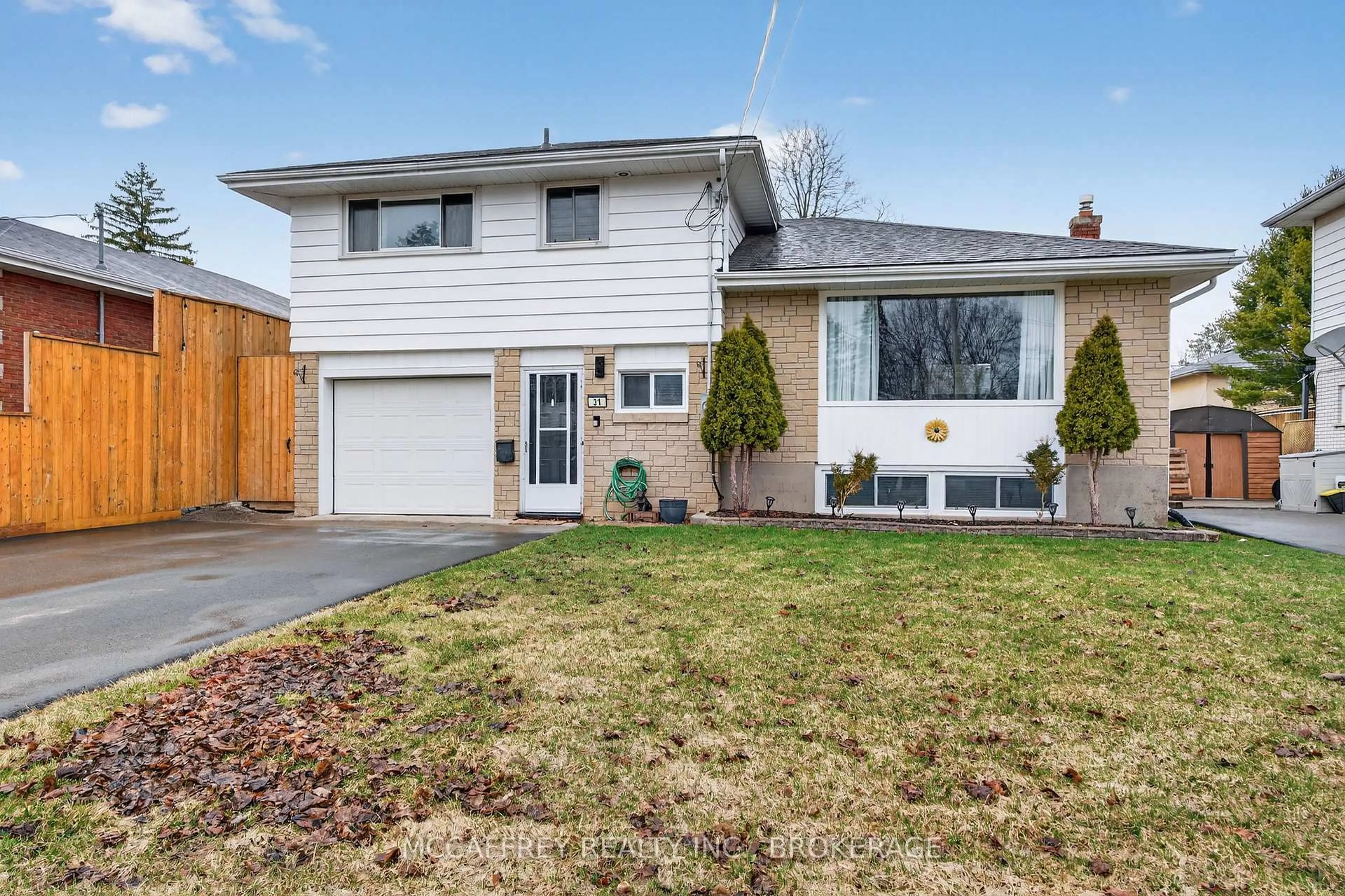 Home with vinyl exterior material, street for 31 Meadowvale Ave, Belleville Ontario K8N 4N7