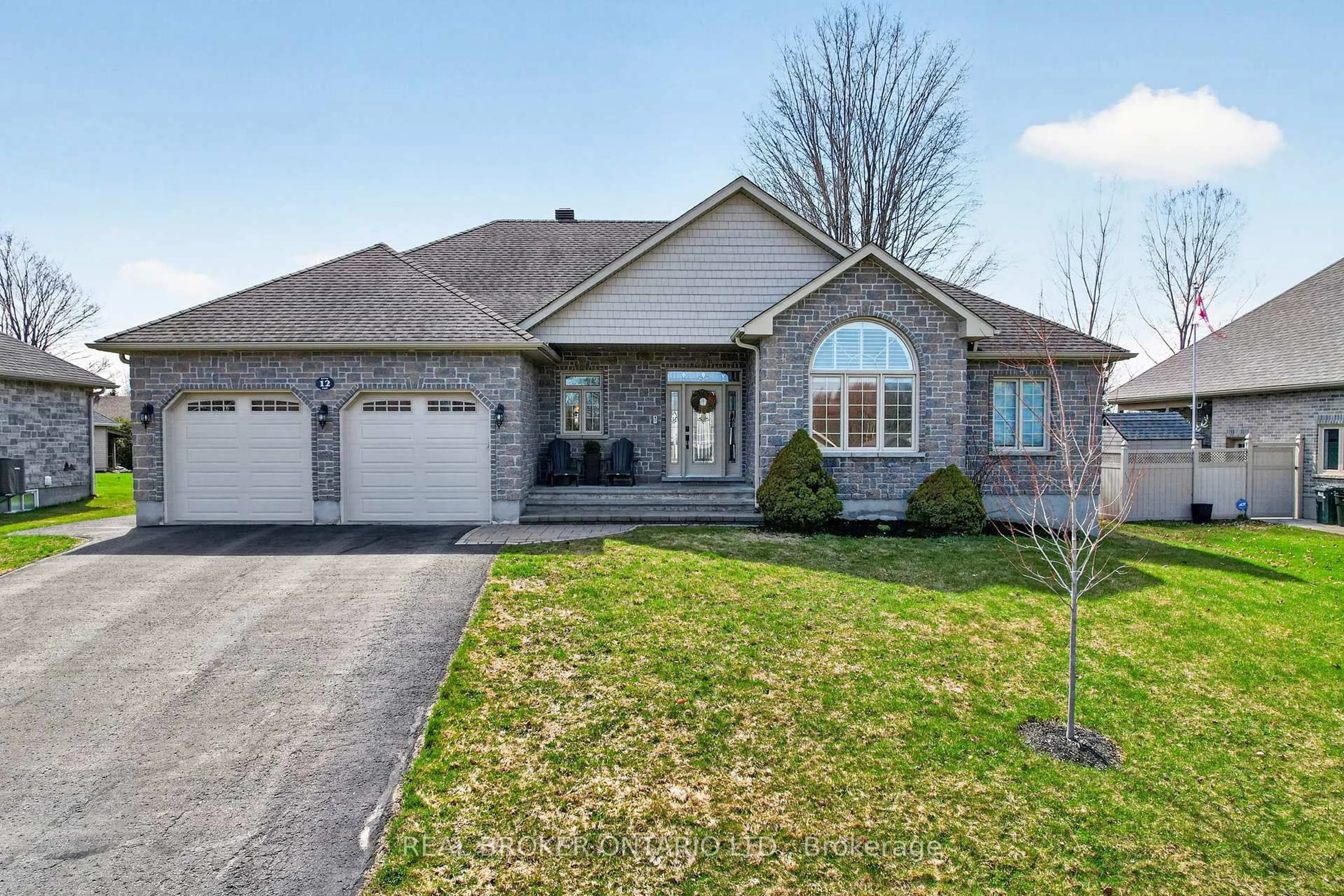 Home with brick exterior material, street for 12 Penny Lane, South Stormont Ontario K0C 1P0