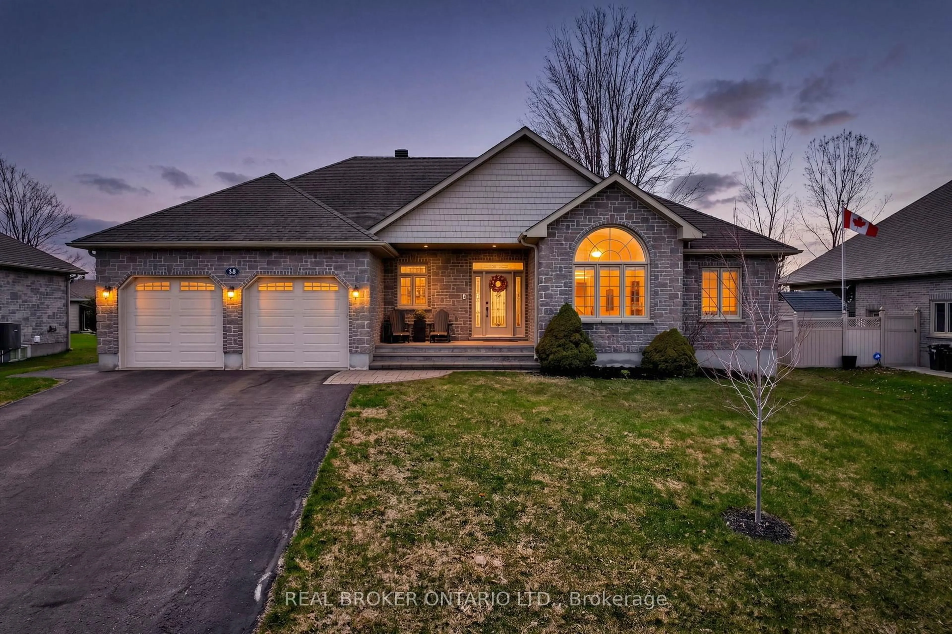 Home with brick exterior material, street for 12 Penny Lane, South Stormont Ontario K0C 1P0