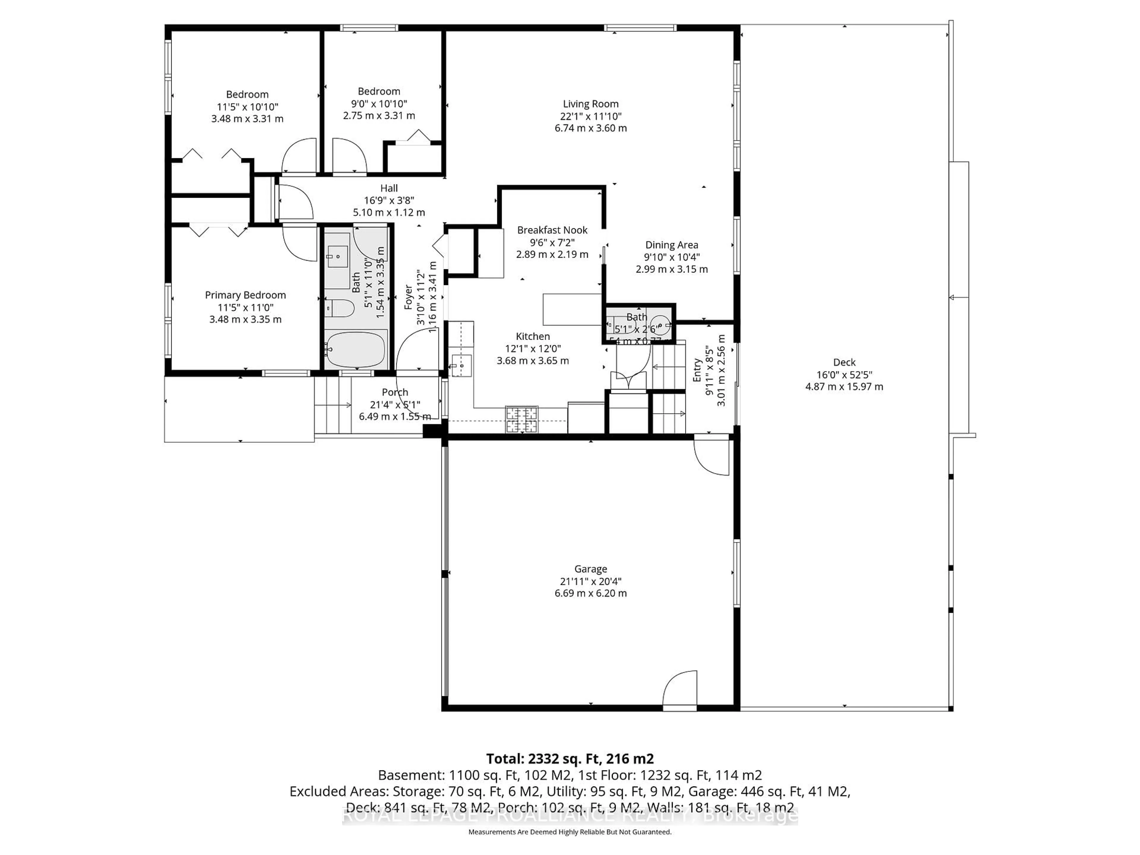 Floor plan for 1 Meredith Ave, Cobourg Ontario K9A 4G6