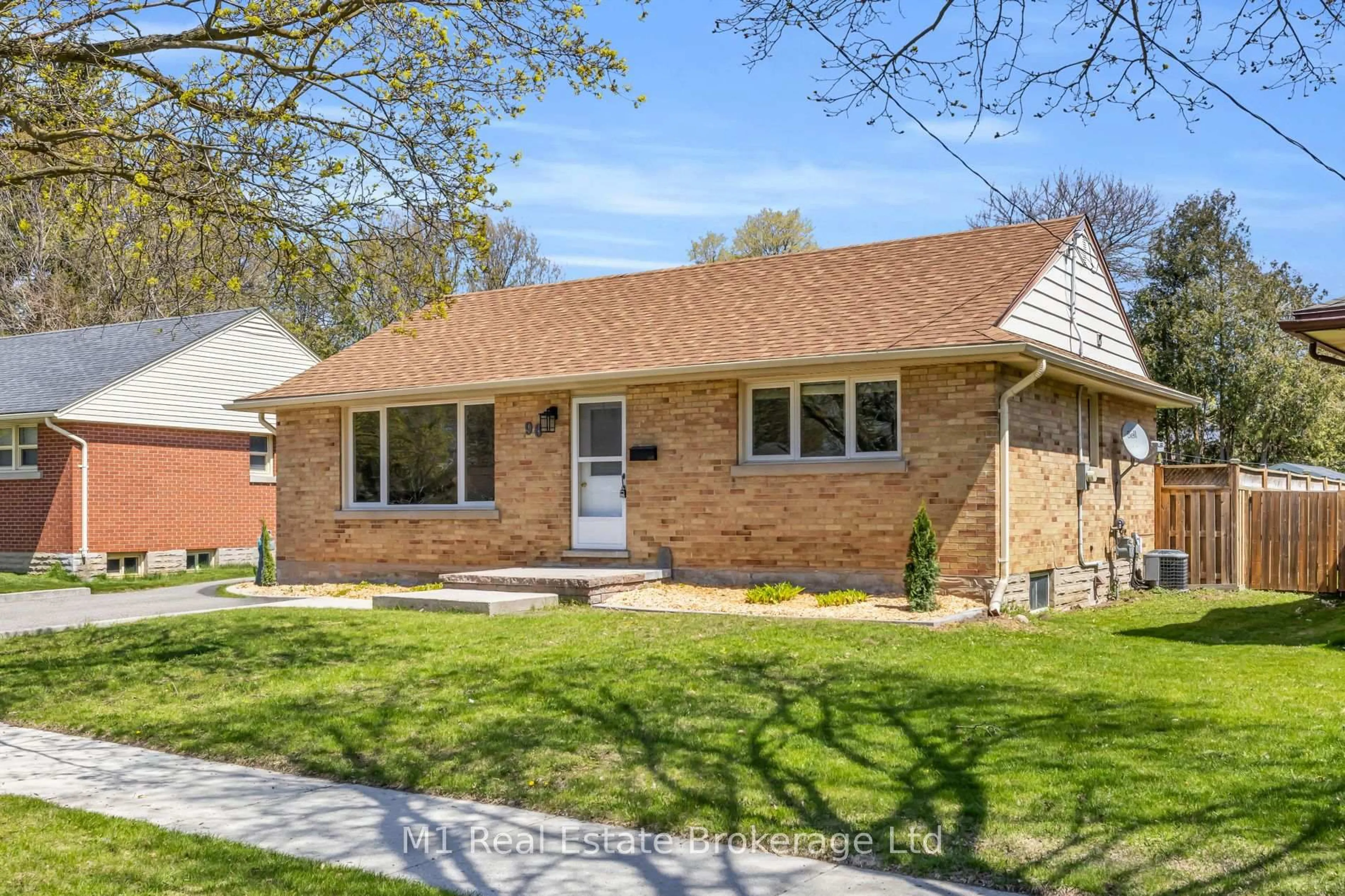 Home with brick exterior material, street for 96 Siebert Ave, Kitchener Ontario N2C 2A8