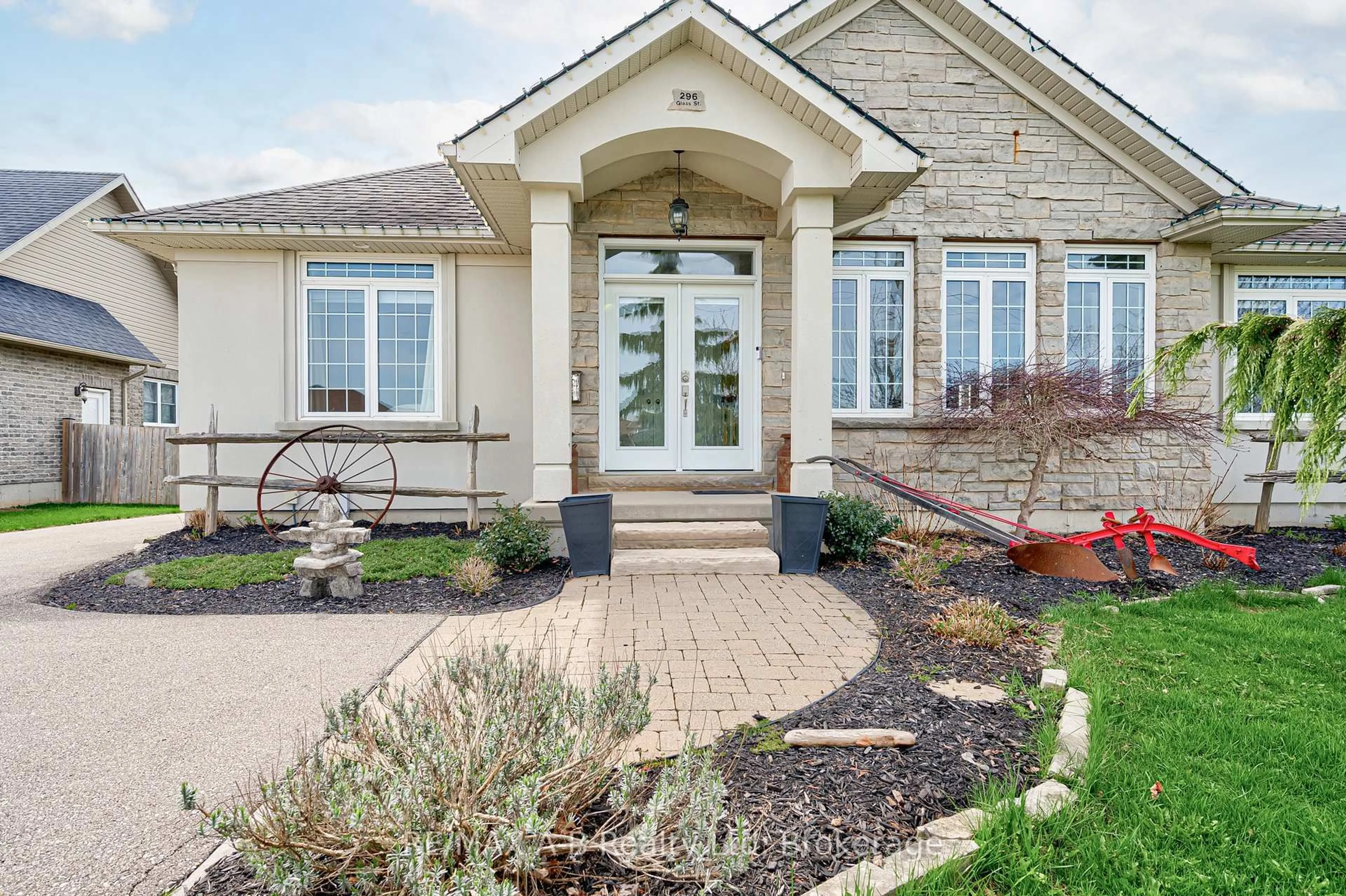 Home with brick exterior material, street for 296 Glass St, St. Marys Ontario N4X 1E5