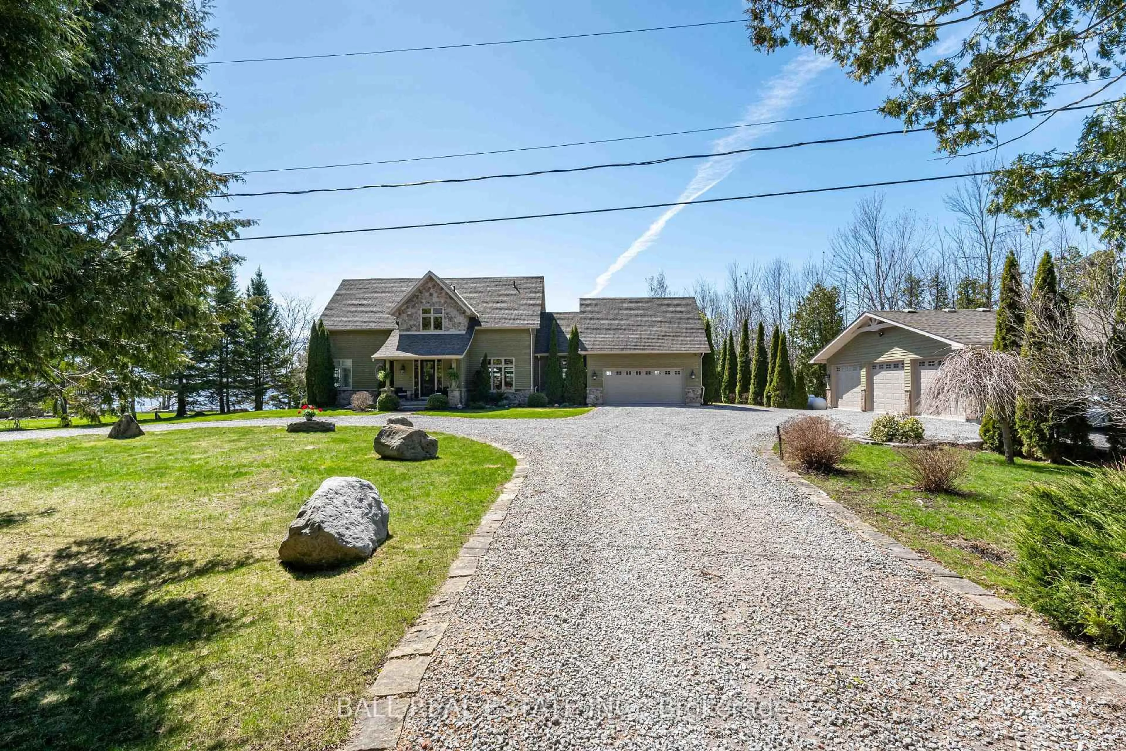 A pic from outside/outdoor area/front of a property/back of a property/a pic from drone, street for 3135 Fire Route 19, Selwyn Ontario K0L 2H0