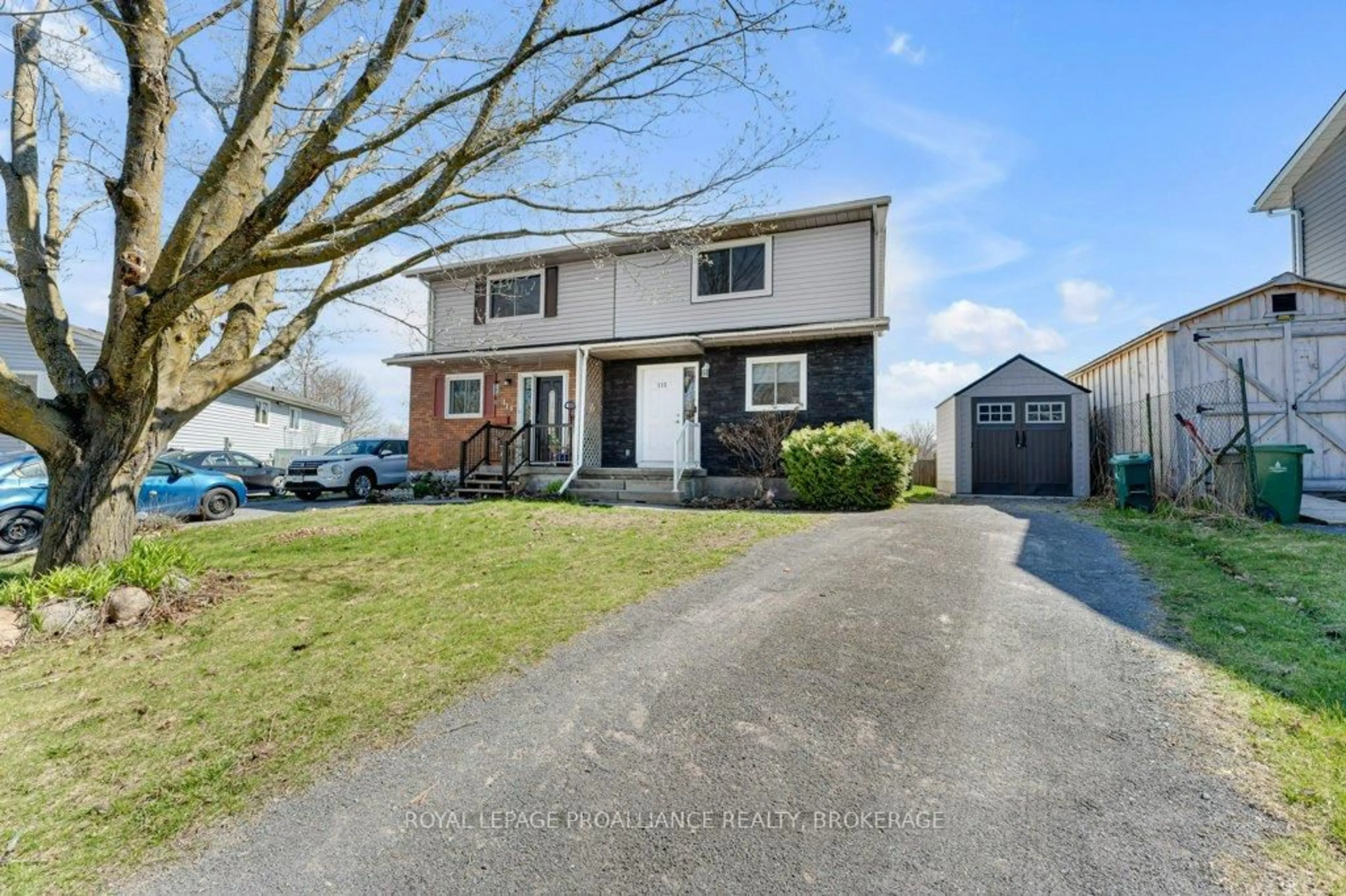 A pic from outside/outdoor area/front of a property/back of a property/a pic from drone, street for 113 Jean Worrell Cres, Kingston Ontario K7K 6T5