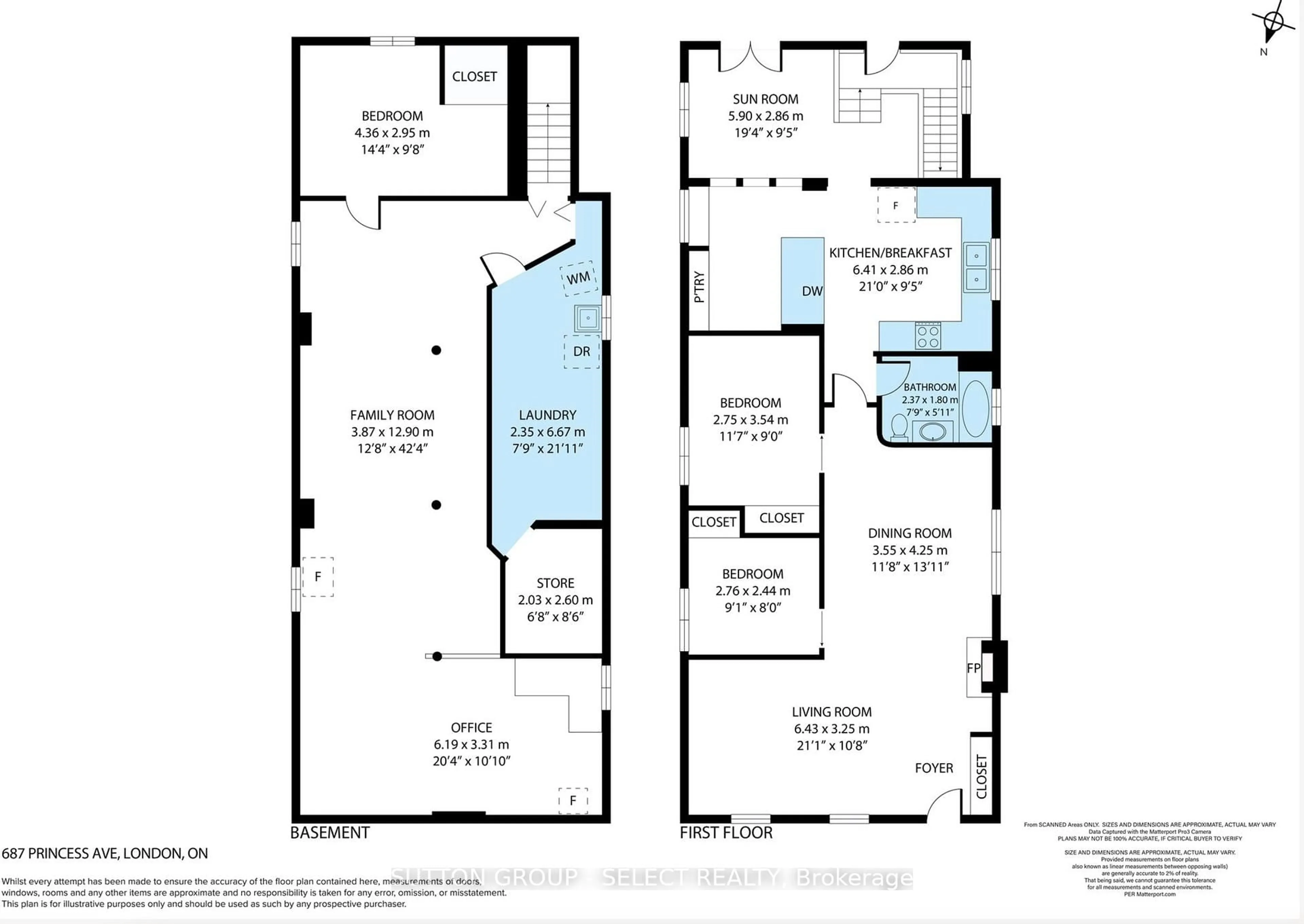 Floor plan for 687 Princess Ave, London East Ontario N5W 3M2